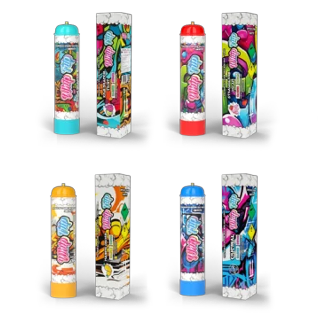 Whip Trip Cream Charger Cylinder Tank | 1 Litre | 640 Grams | 6 Count Per Case product image