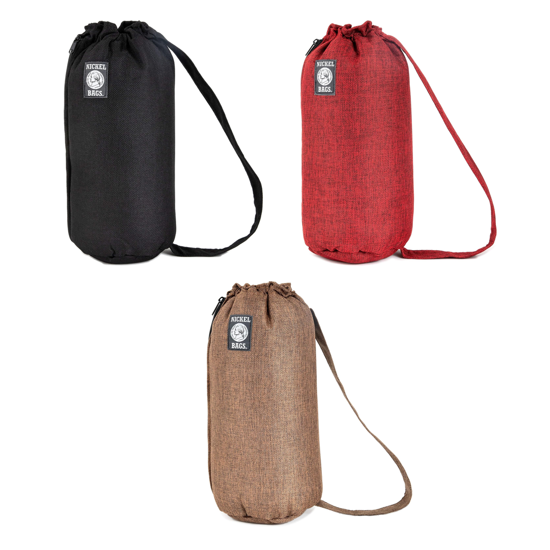 NICKEL BAGS Drawstring Tube Padded Pouches | 14 inch | Assorted Colors product image