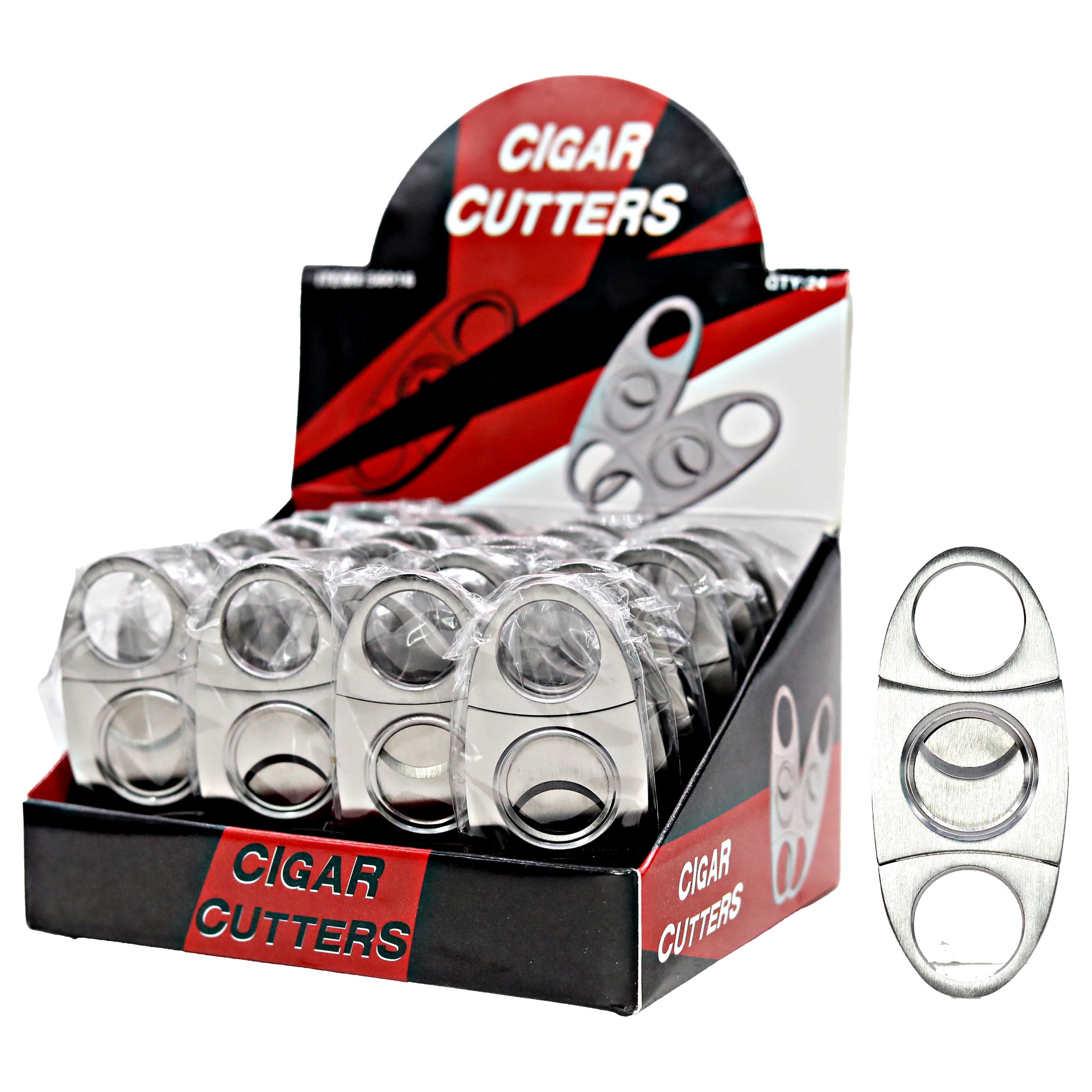 Metal Cigar Cutters (56016) | 24 Count Display product image