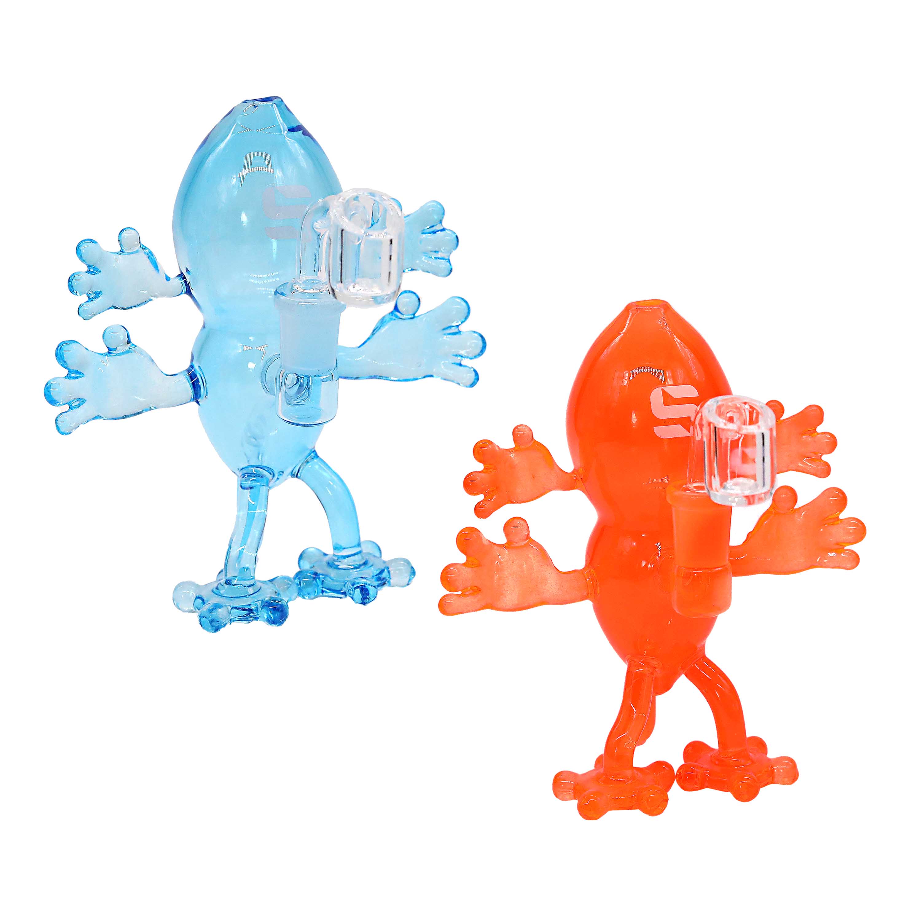 Silo Quad Monster Waterpipe (SILO-142) | 6 inches | Assorted Colors product image