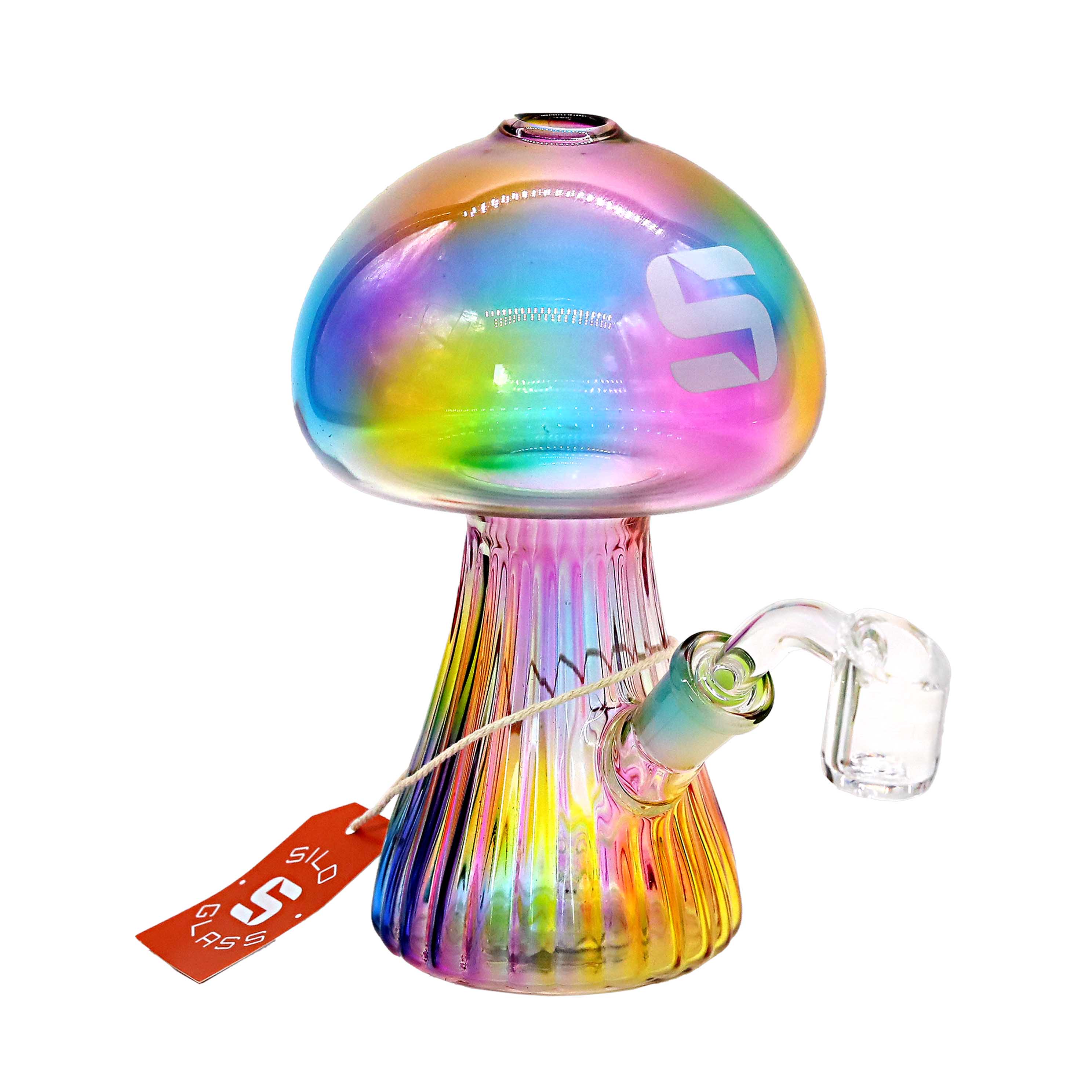 Silo Rainbow Shaded Mushroom Waterpipe (SILO-120) | 6 inches  product image