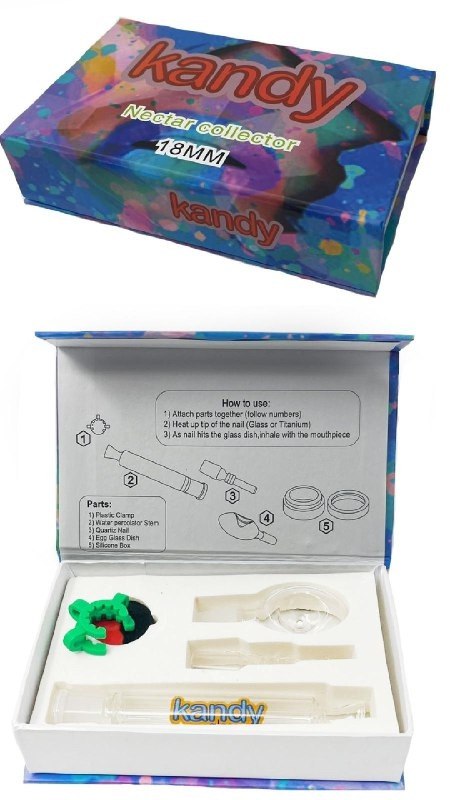Kandy Nectar Collector Set With Metal Tip | 18mm | 6 inch product image