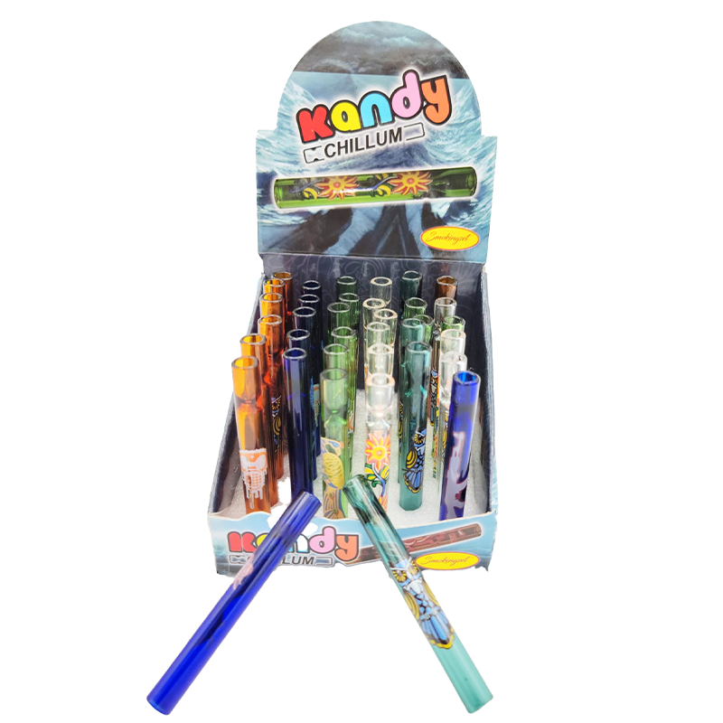 Kandy Single Hitter Chillum | 3 inch | 36 Count Display product image