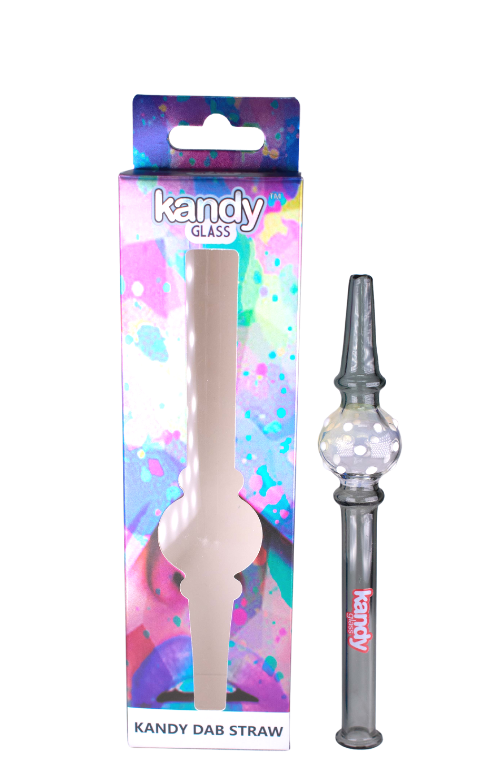 Kandy Glass Dab Straw | 6 inch | Assorted Colors product image