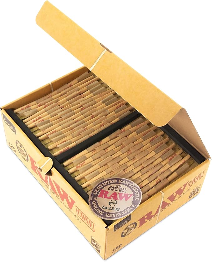 RAW Classic Bulk 70mm/45mm Pre Roll Cones | Single Size | 720 Count Display  product image