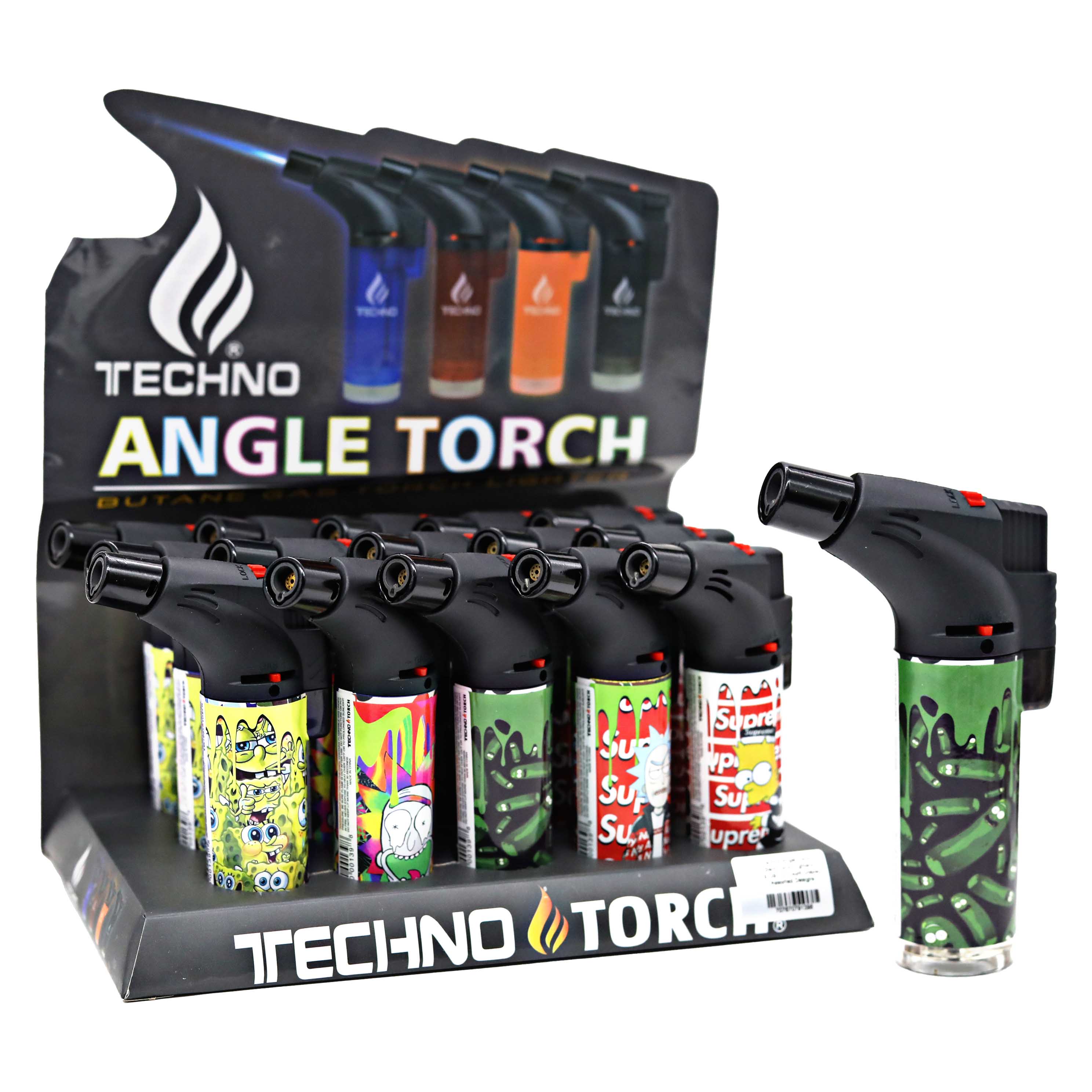 Techno Angel Torch Slant Torch Lighters (79139) | 12 Count Display | Assorted Designs - image 3 of 3