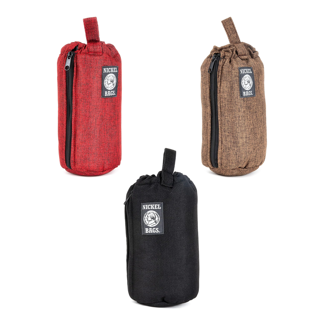 NICKEL BAGS Drawstring Tube Padded Pouches | 8 inch | Assorted Colors product image