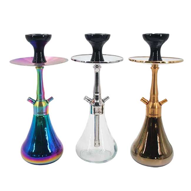Aadhi DANCING Stainless Steel 1 Hose Hookah | 14.6 Inches | Assorted Colors product image