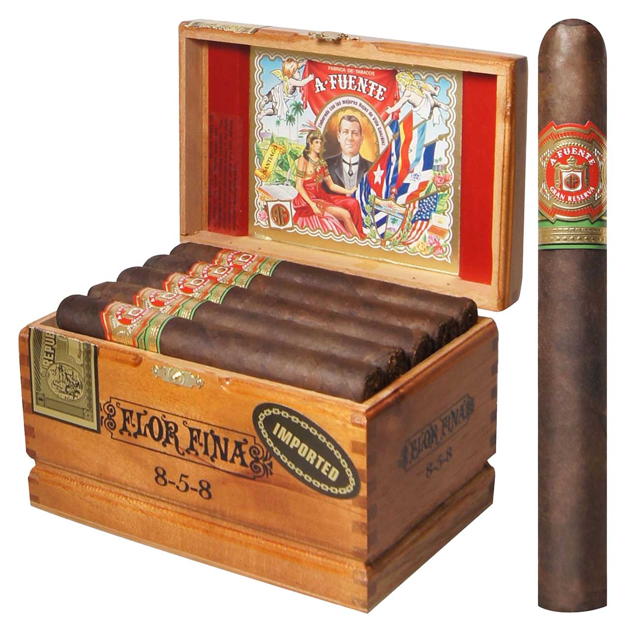 Arturo Fuente | Maduro Flor Fina 8-5-8 | 25 Count display product image