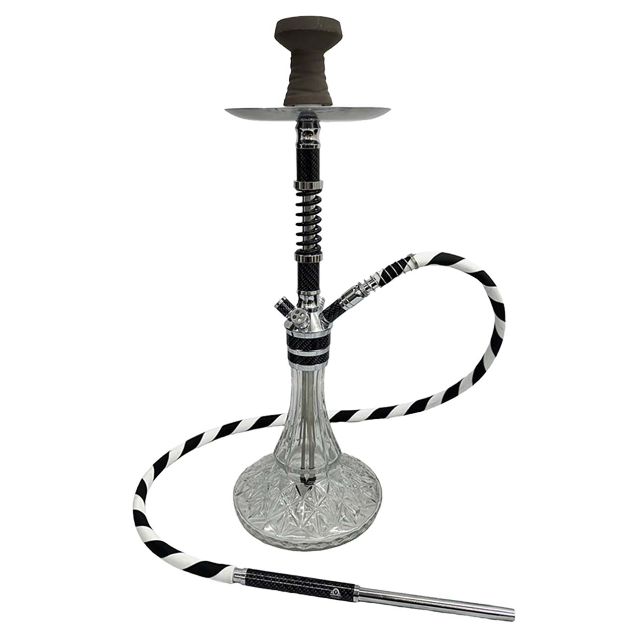 Al-Malaki Prince Williams 1 Hose Leather Hookah | 18 inch | Assorted Colors product image