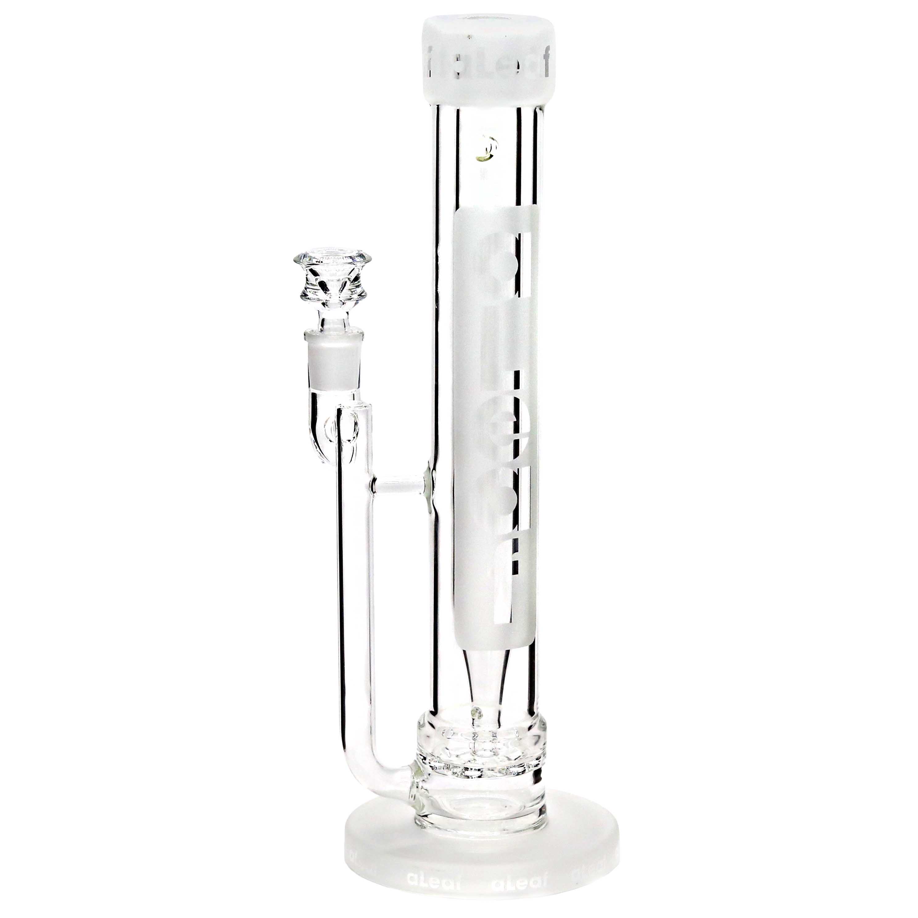 Aleaf Pillar Perc Frosted Base Straight Waterpipe (AL2098) | 13 inches | Assorted Colors product image