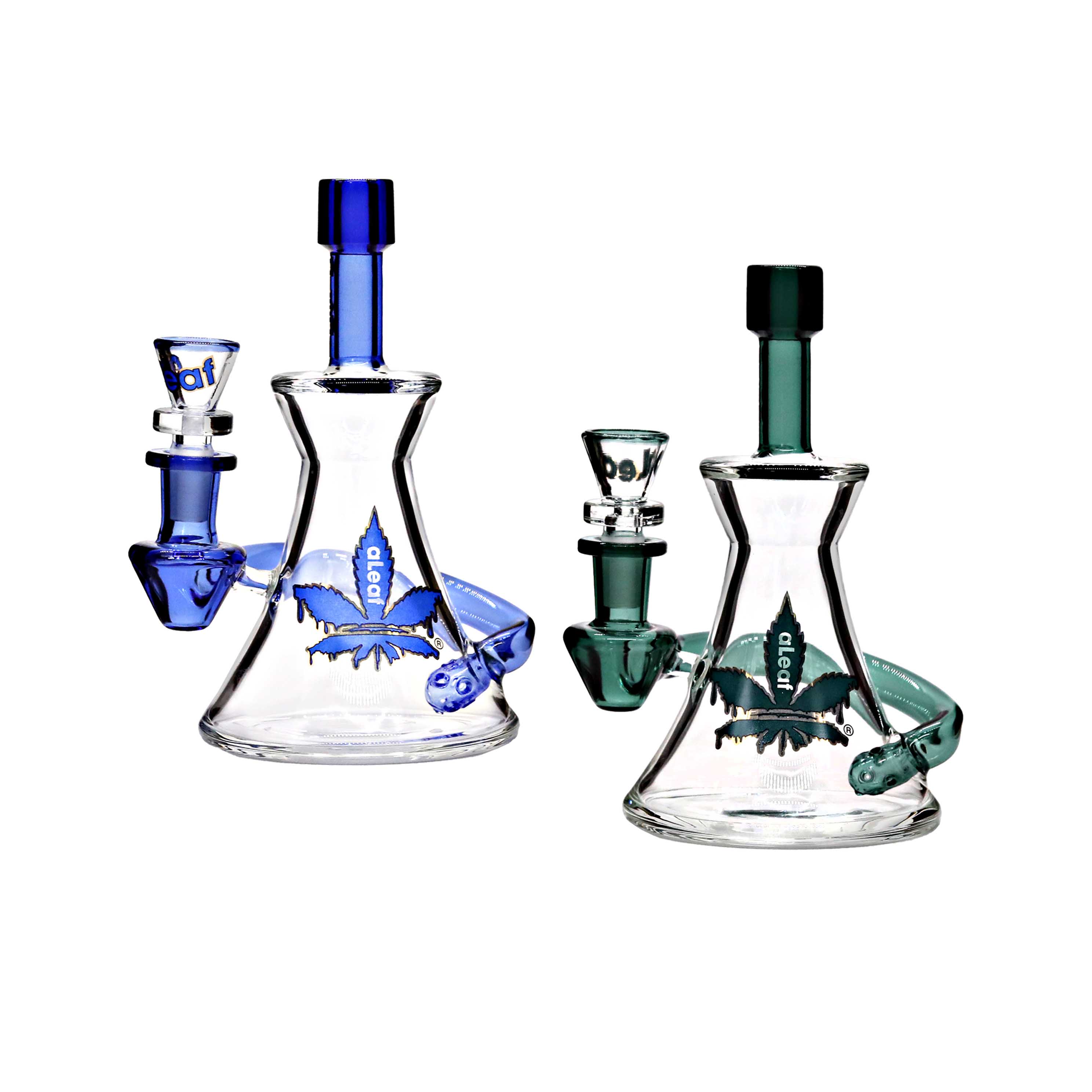 ALEAF Lamp Shaped Recycler Mini Waterpipe (AL6196) | 5 inch | Assorted Colors product image
