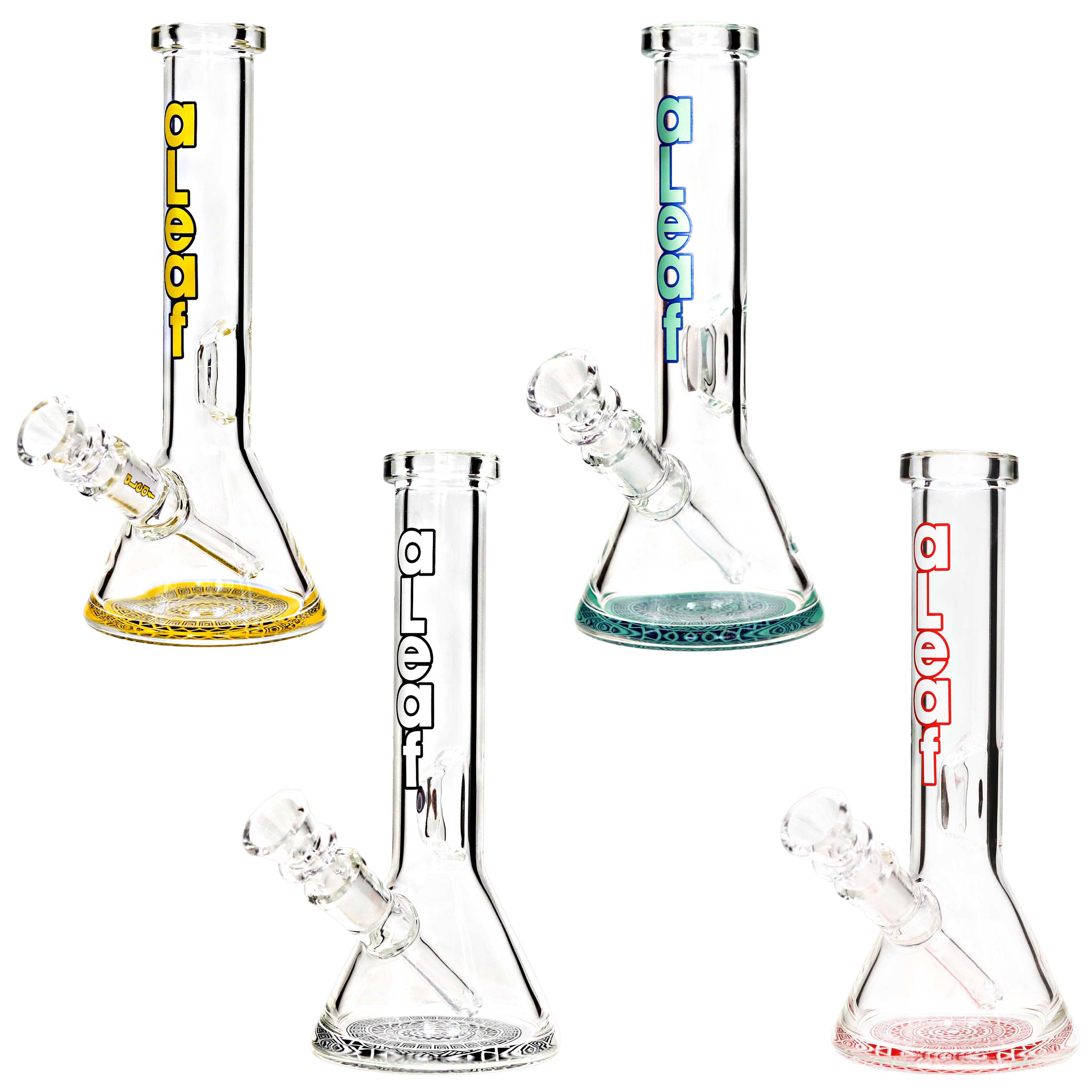 Aleaf "THE TRIBAL" Mini Beaker Waterpipe (AL6221) | 8.5 inch | Assorted Colors product image