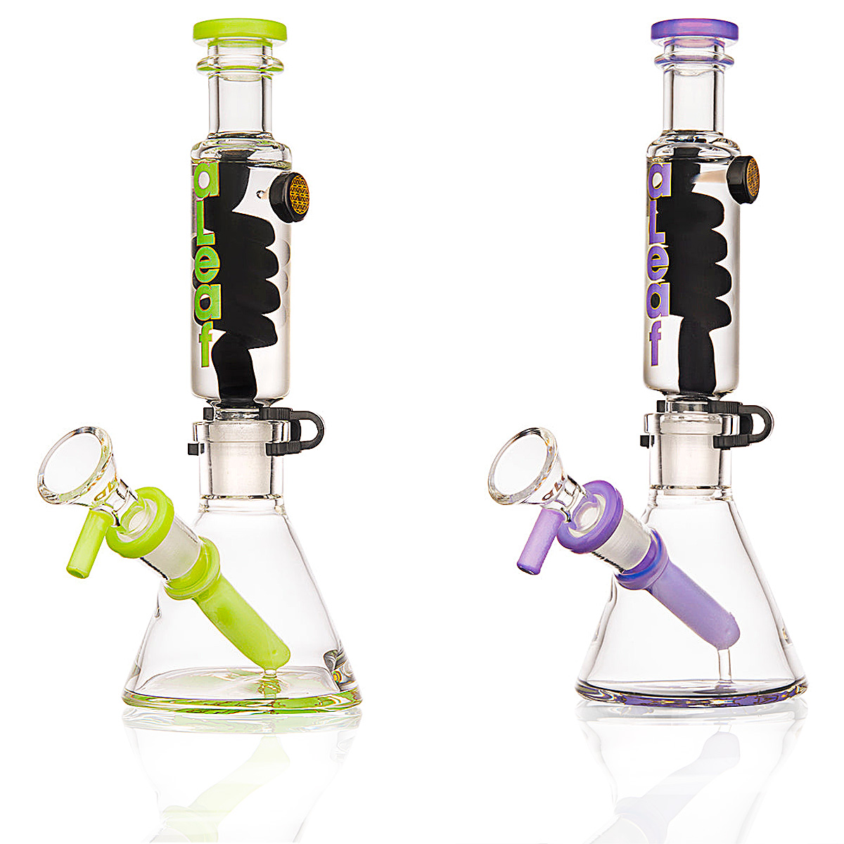 ALEAF Glycerine Coil Head Mini Beaker Waterpipe (AL6133) | 8.3 inches | Assorted Colors product image