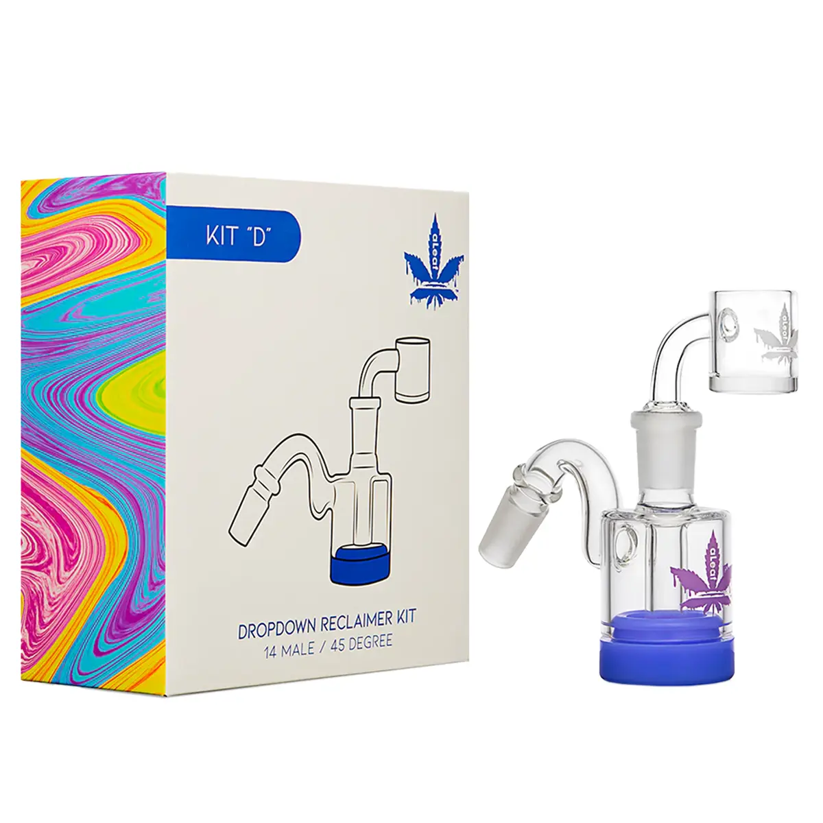 ALEAF Reclaimer Kit 45 Degree (ALD1024BL) | 14mm | Male | Assorted Colors product image