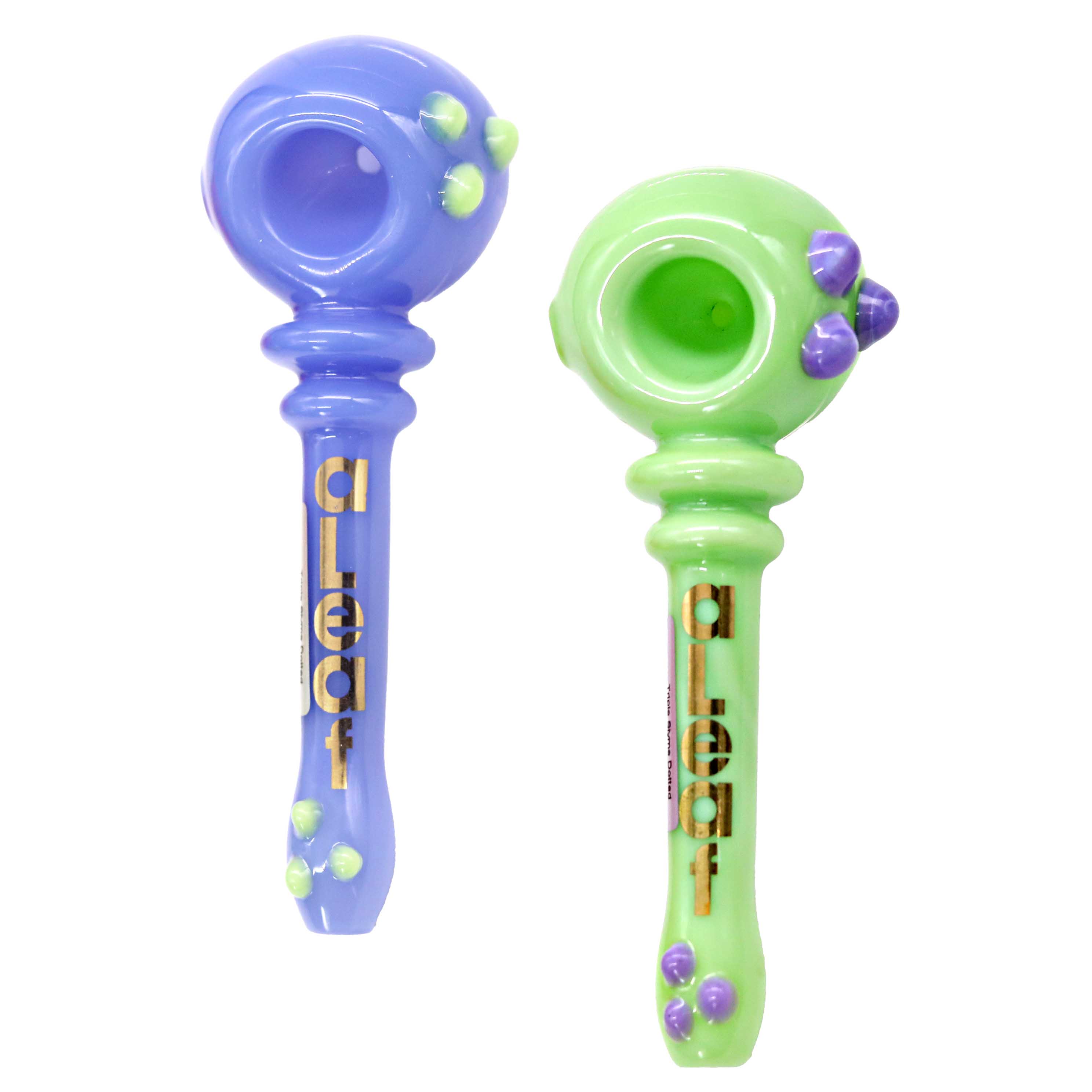Triple Slyme Dotted Spoon Handpipe (ALHP-5035) | 4 inch | Assorted Colors product image