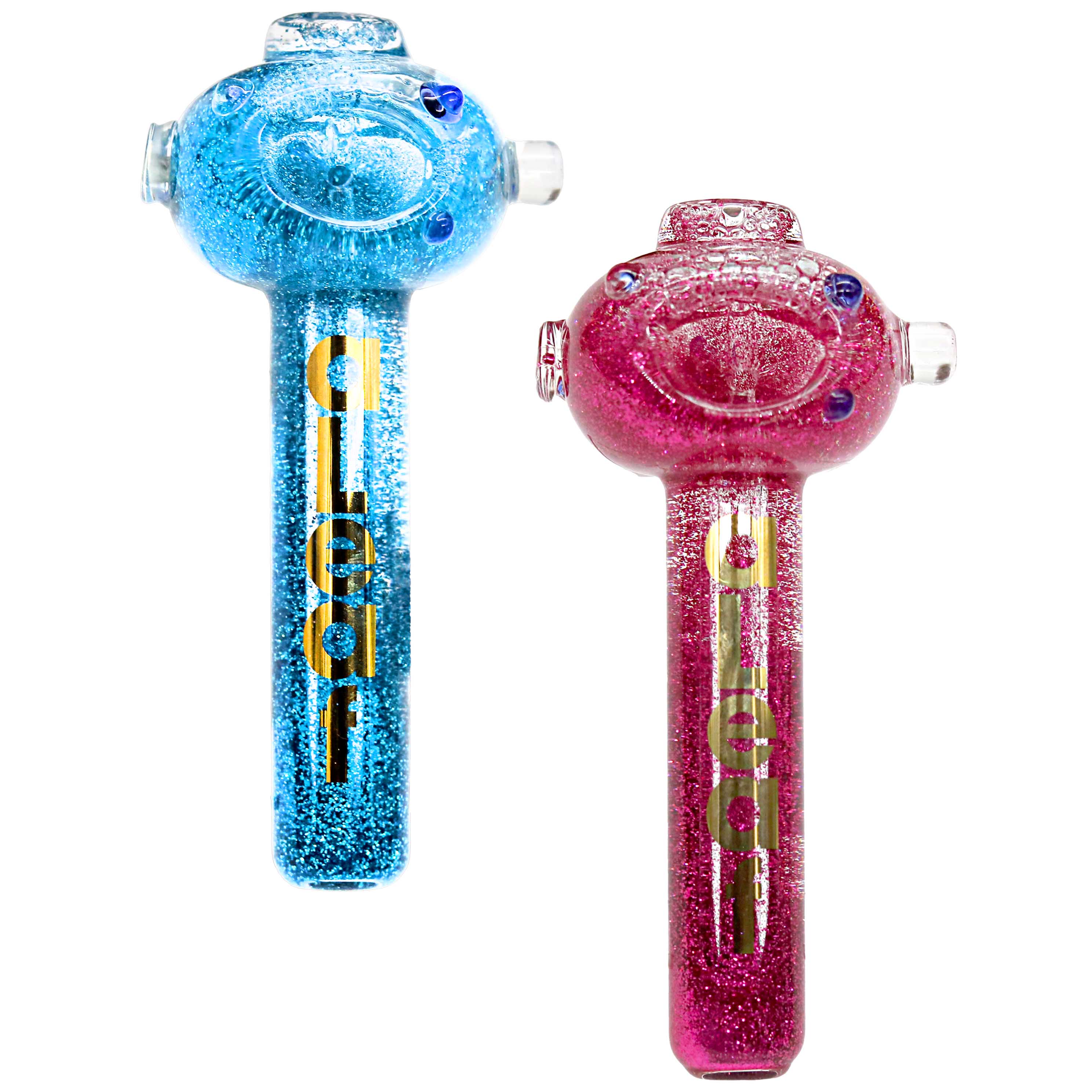 Aleaf Glittering Powder Glycerine Handpipe (ALHP-5051) | 5.5 inch | Assorted Colors product image