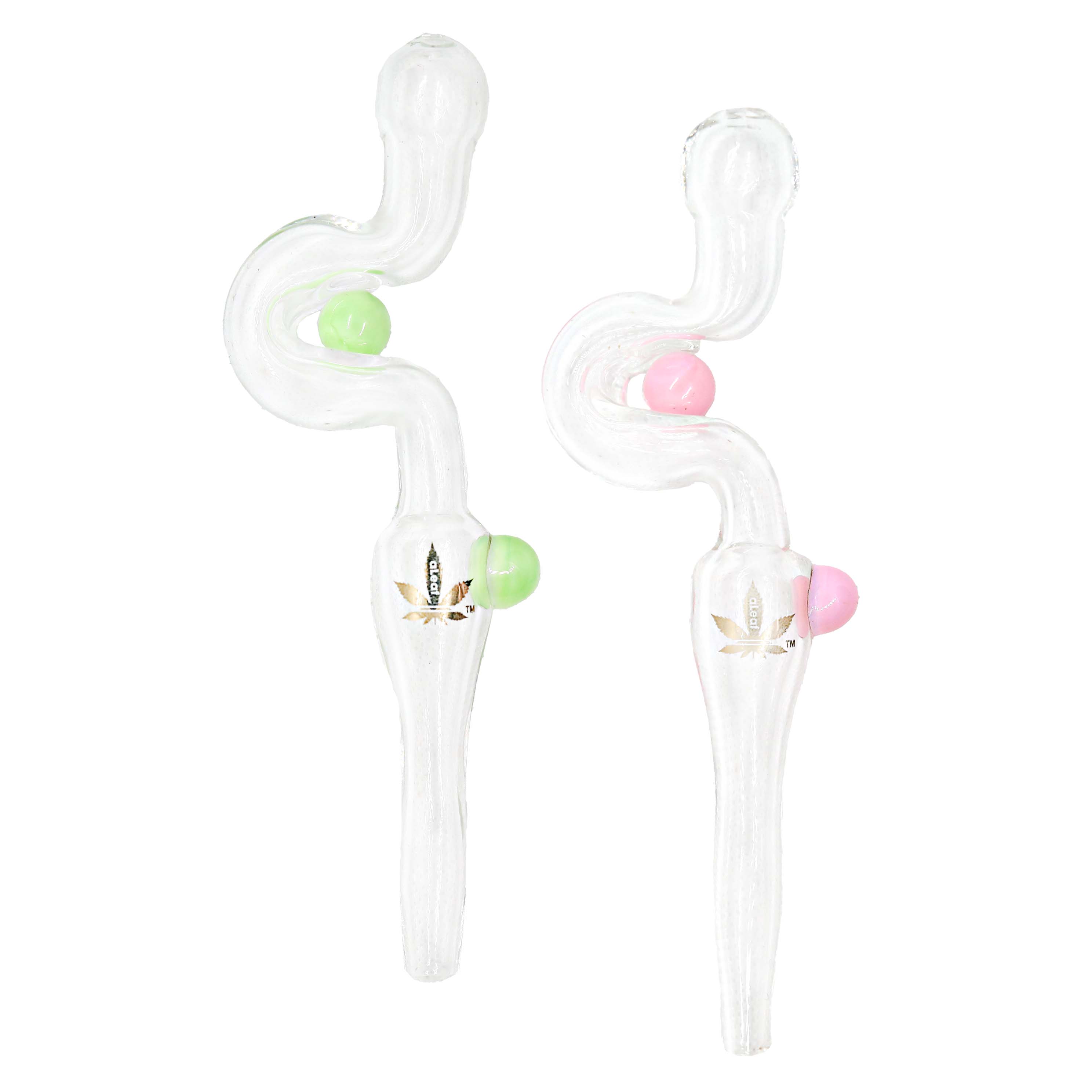 Aleaf Glass Honey Straw Dab Perc (ALNC5047) | 5 inch | Assorted Colors product image