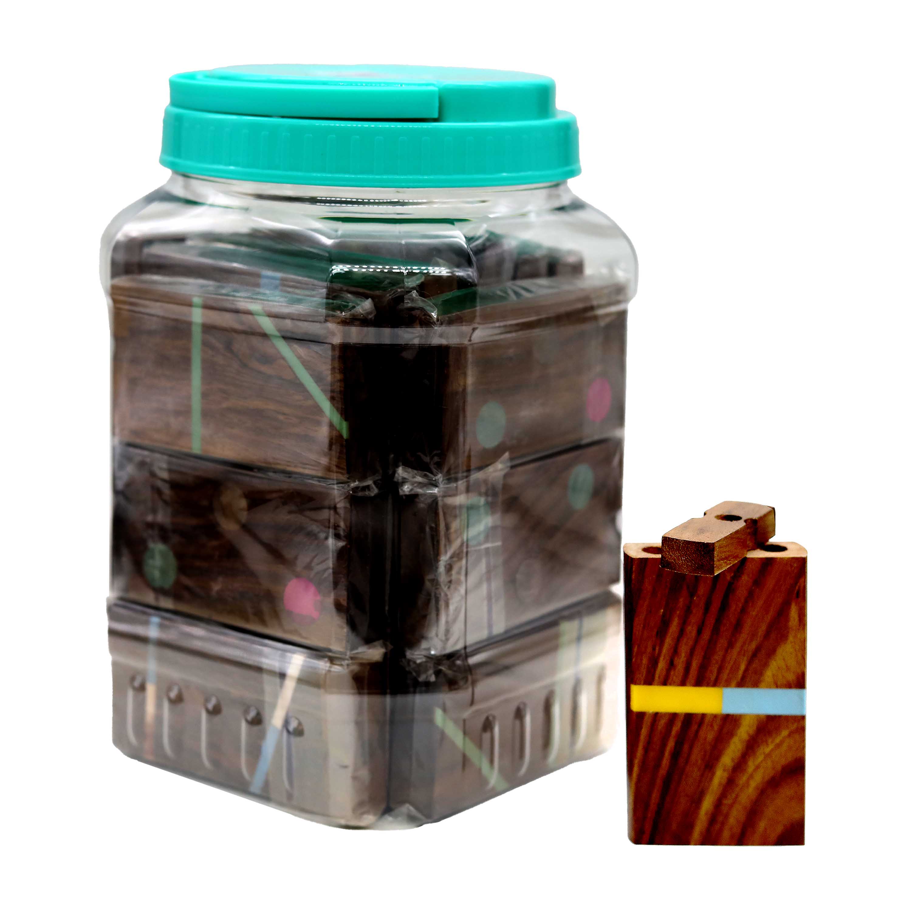 Mixed Designs Fancy Wooden Dugout (AS108) | 30 Count Display product image