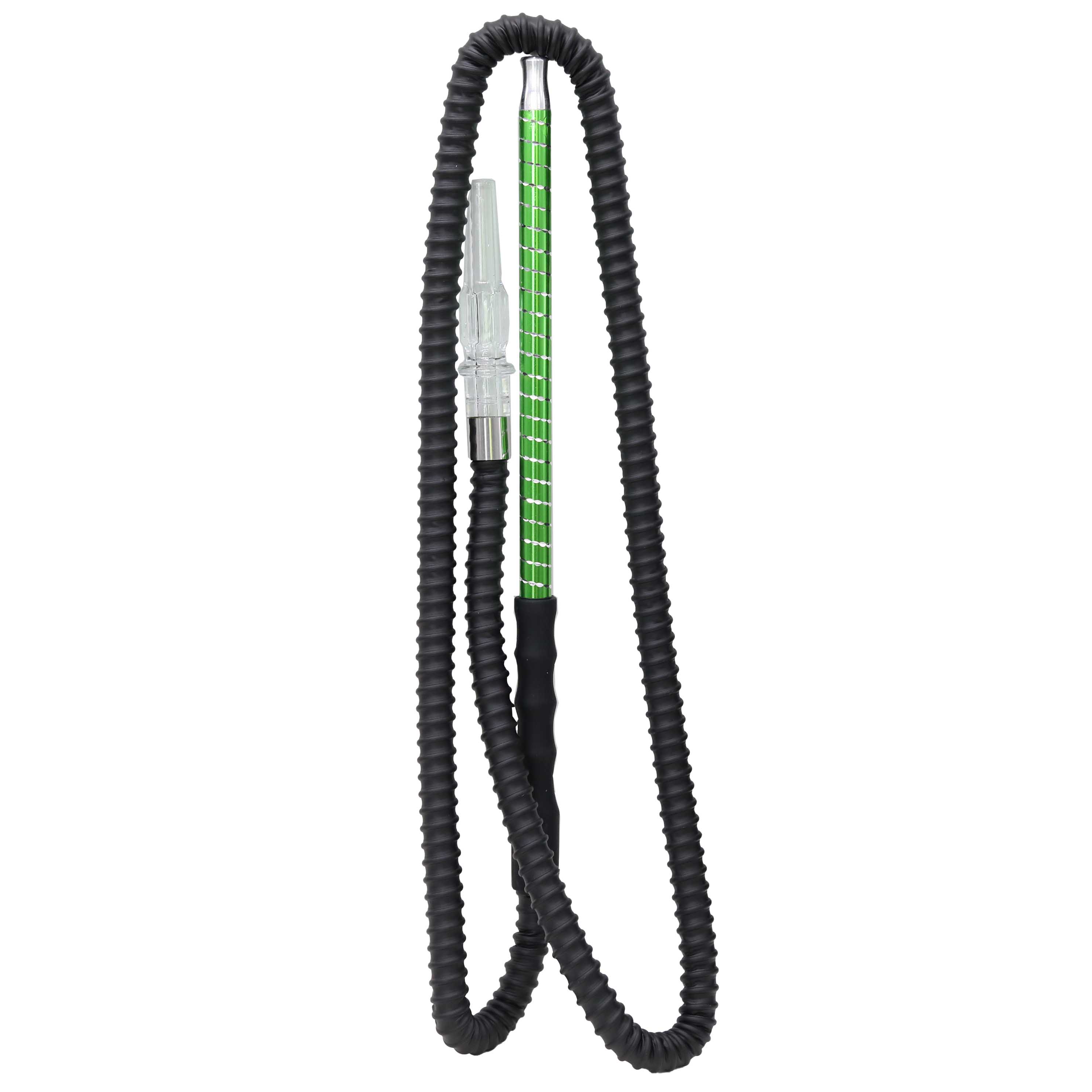 Aadhi Aluminium Handle With Patterns Hookah Hose #01 | Assorted Colors  product image