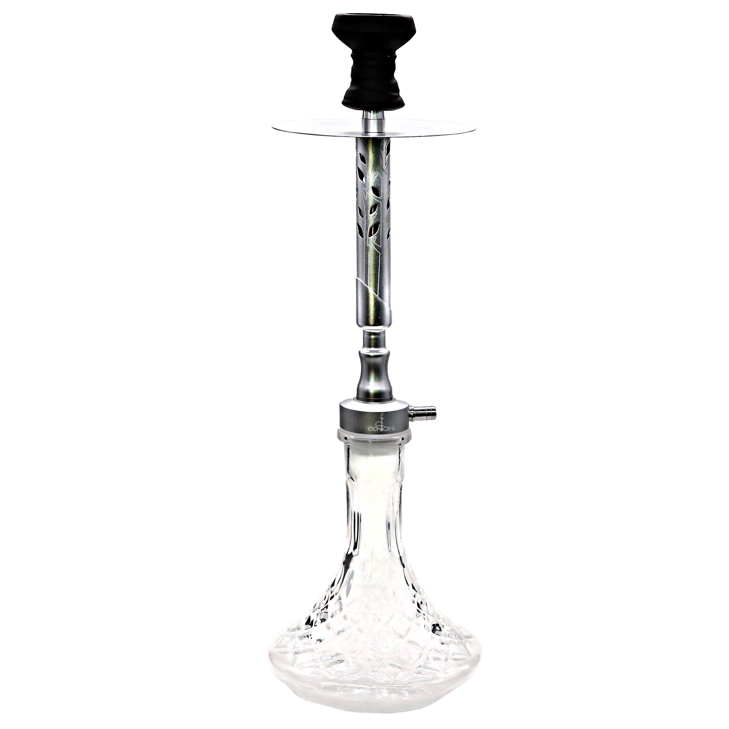 Aadhi GALAXY Aluminium Shaft Sculptured With Patterns 1 Hose Hookah | 25.4 Inches | Assorted Colors product image
