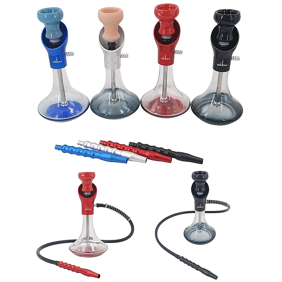 Aadhi IRIS 1 Hose Hookah | 14.6 Inches | Assorted Colors product image