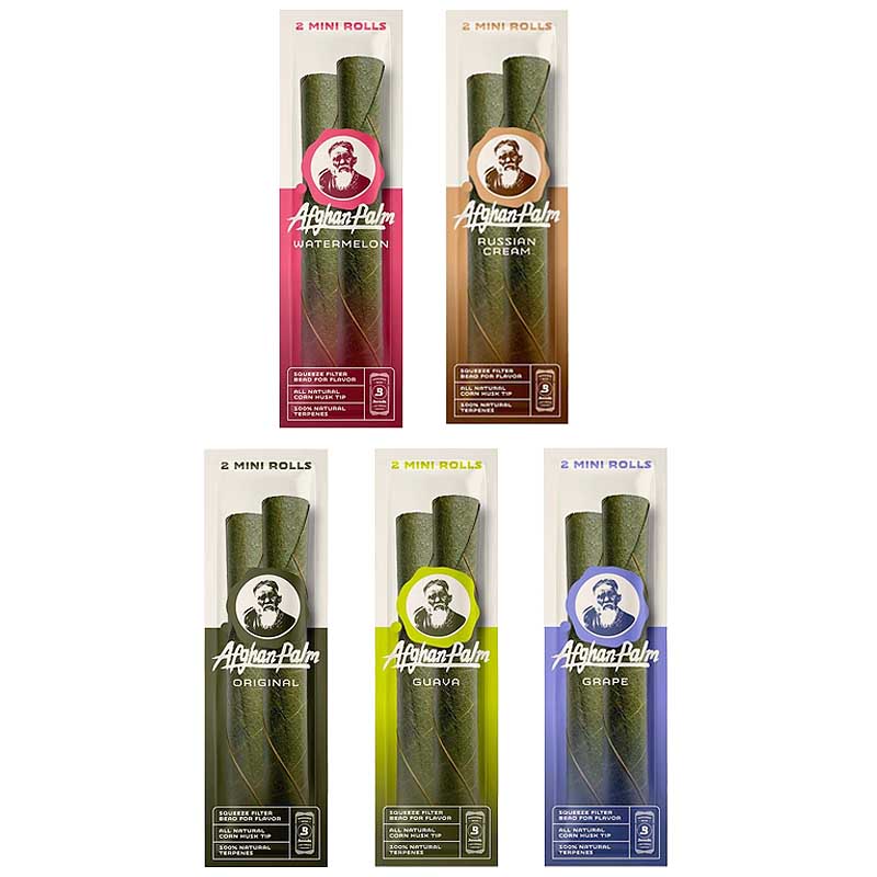 Afghan Palm Mini Cigar Rolls | 2 Pack | 15 Count Display product image