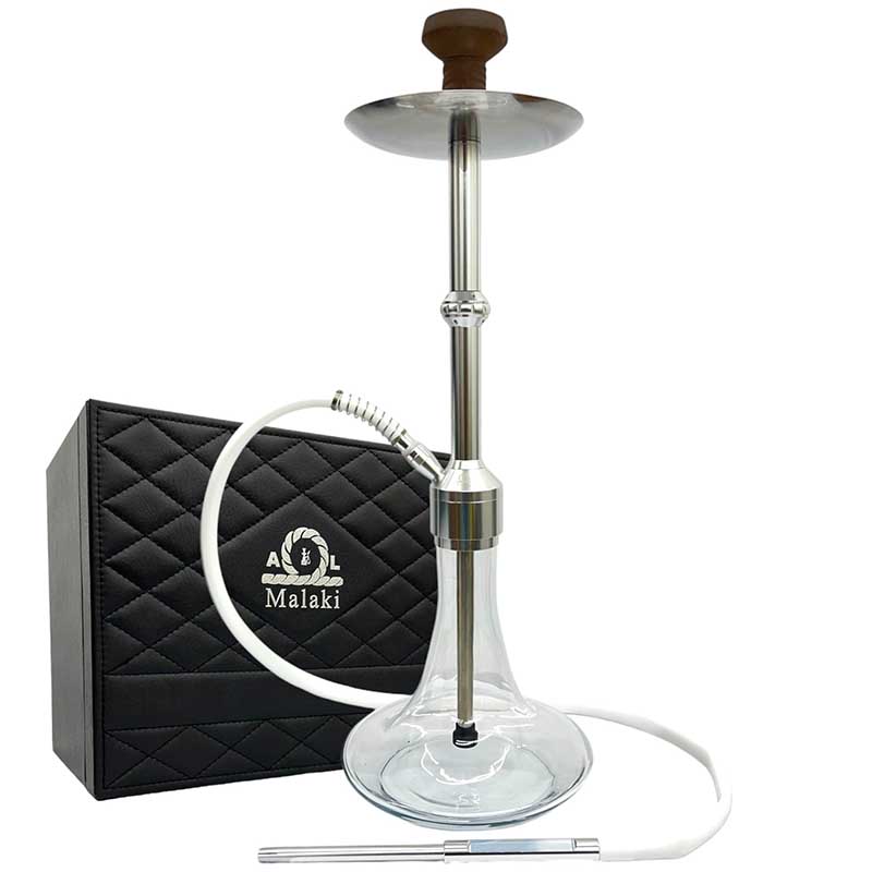 Al-Malaki King Alexander 1 Hose Leather Hookah | 18 inch | Assorted Colors product image
