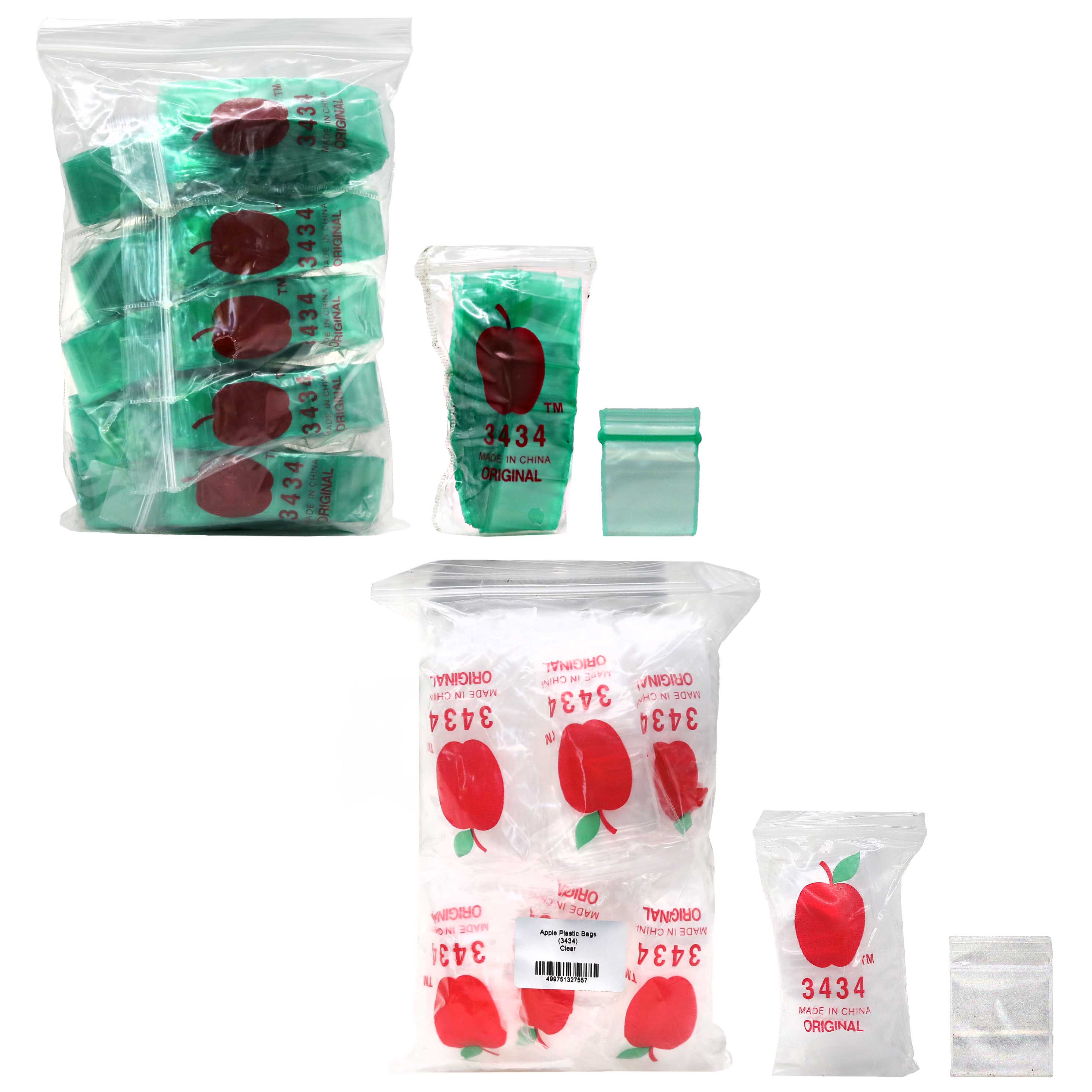 Apple Plastic Bags (3434) | Clear product image