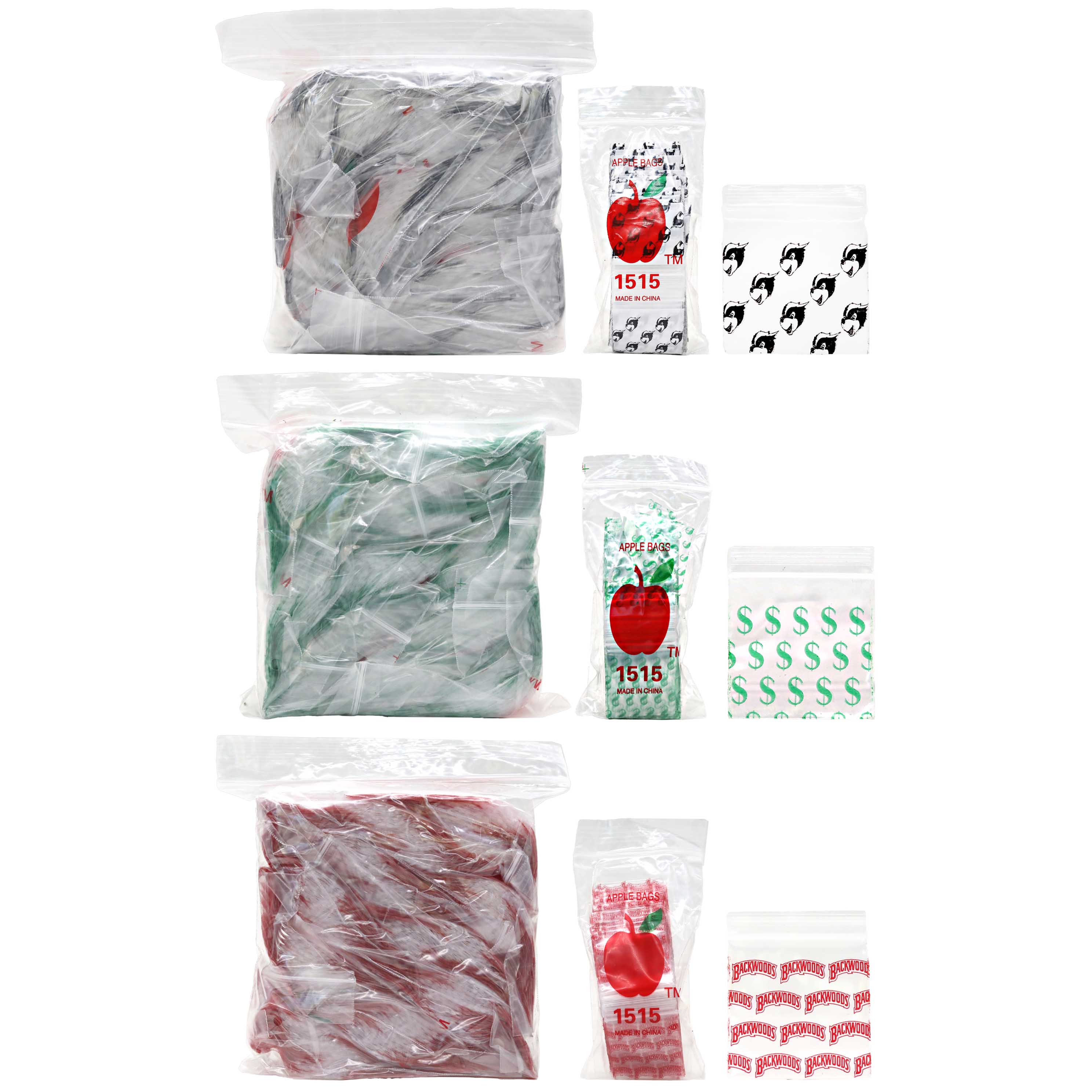 Blue Stars Apple Plastic Bags (1515)  product image