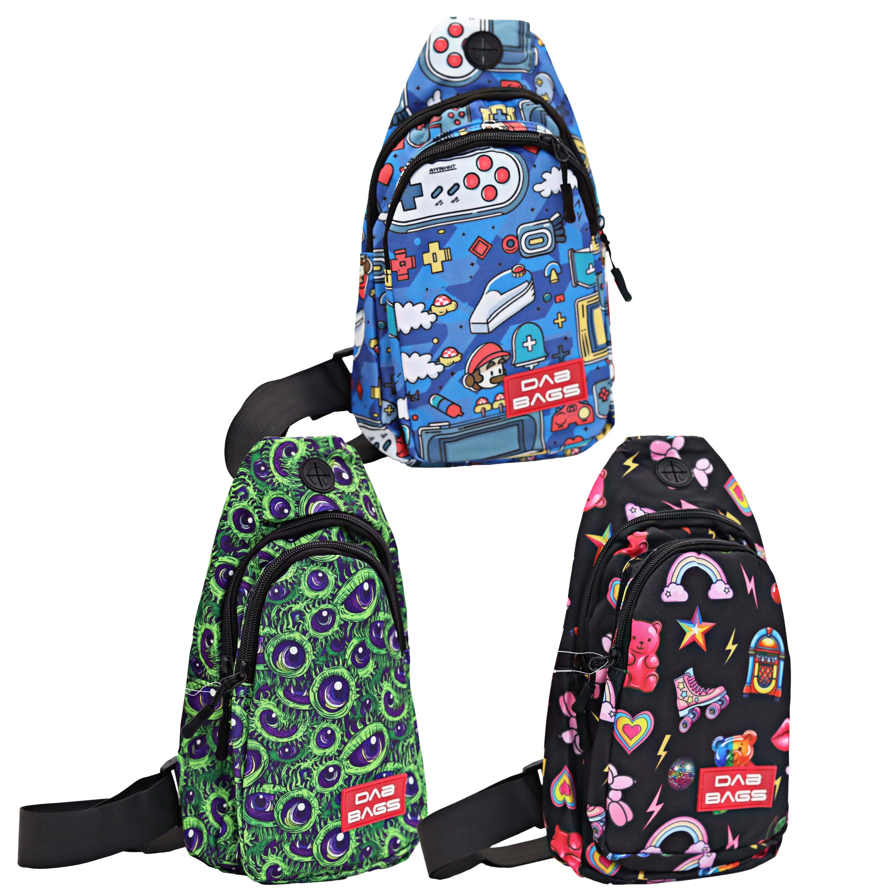 Dab Bags Cross Body Shoulder Backpack (BAG1003) | Assorted Designs product image