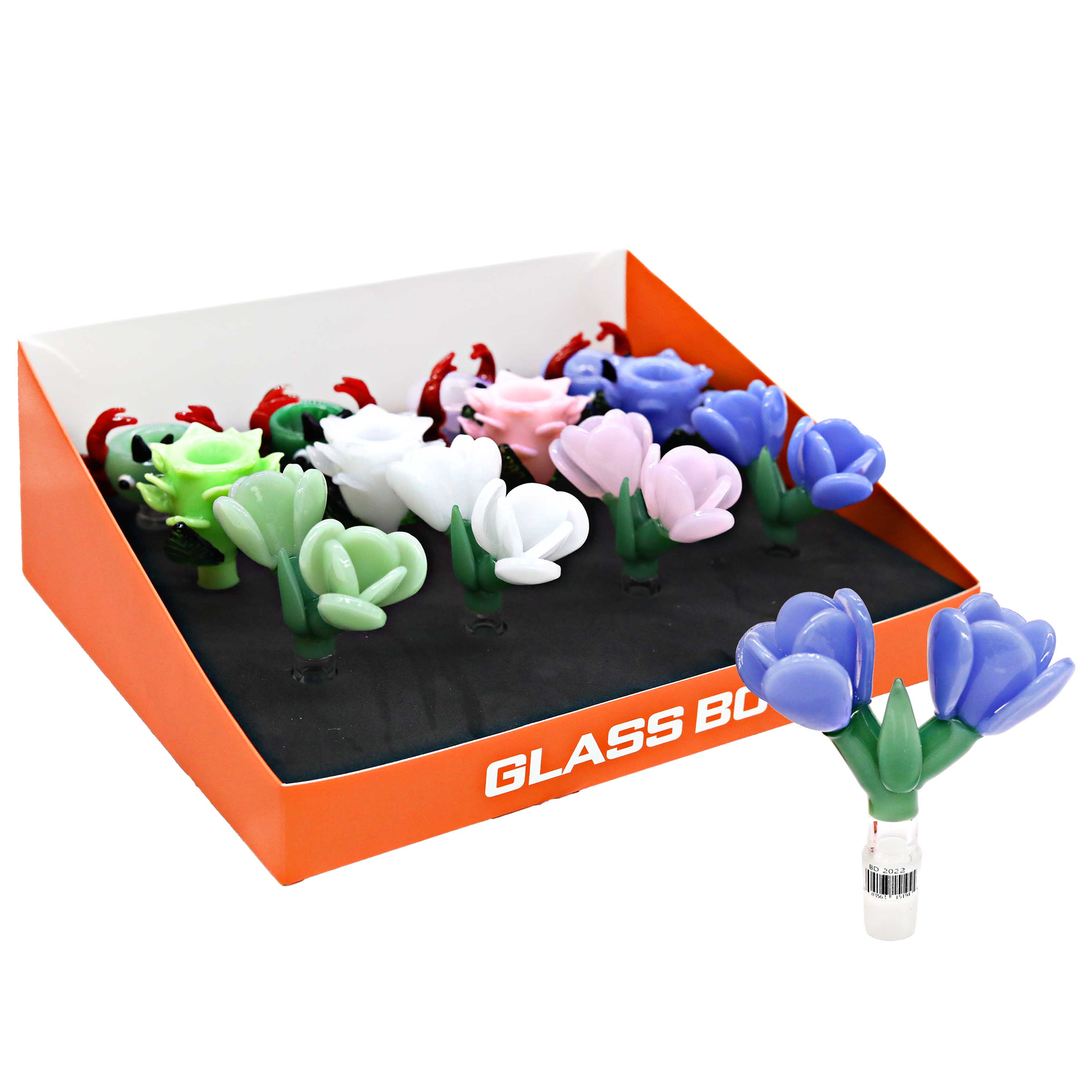 Apex Slyme Color Fancy Flower Series Bowl (BD2022) | Male | 14mm | 12 Count Display product image