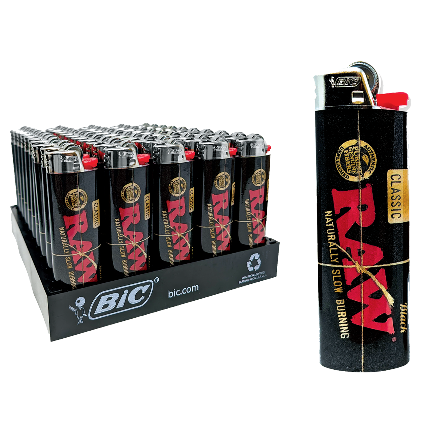 RAW Ecolution Bic Lighters | 50 Count Display product image