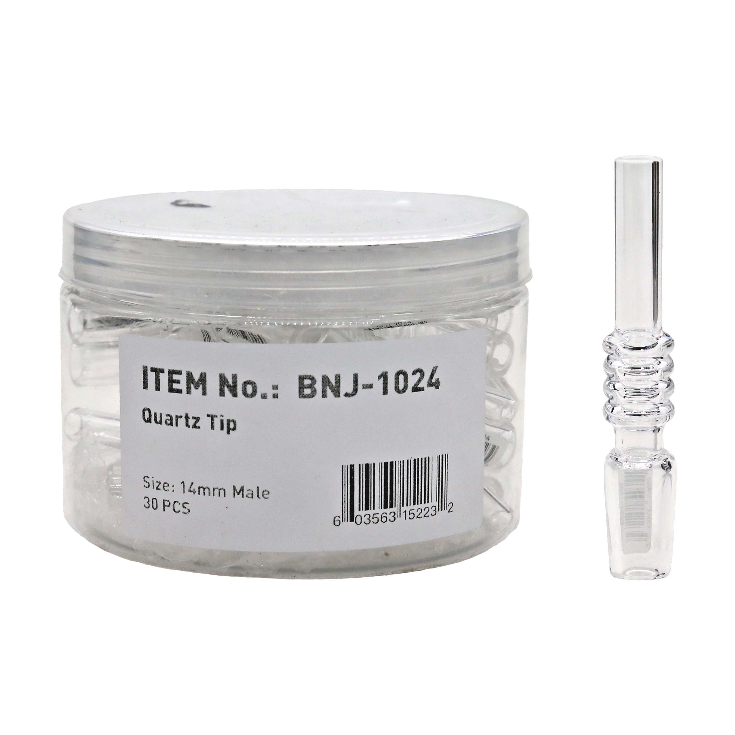 Clear 4 Rings Quartz Tip (BNJ-1024) | 30 Count Display product image