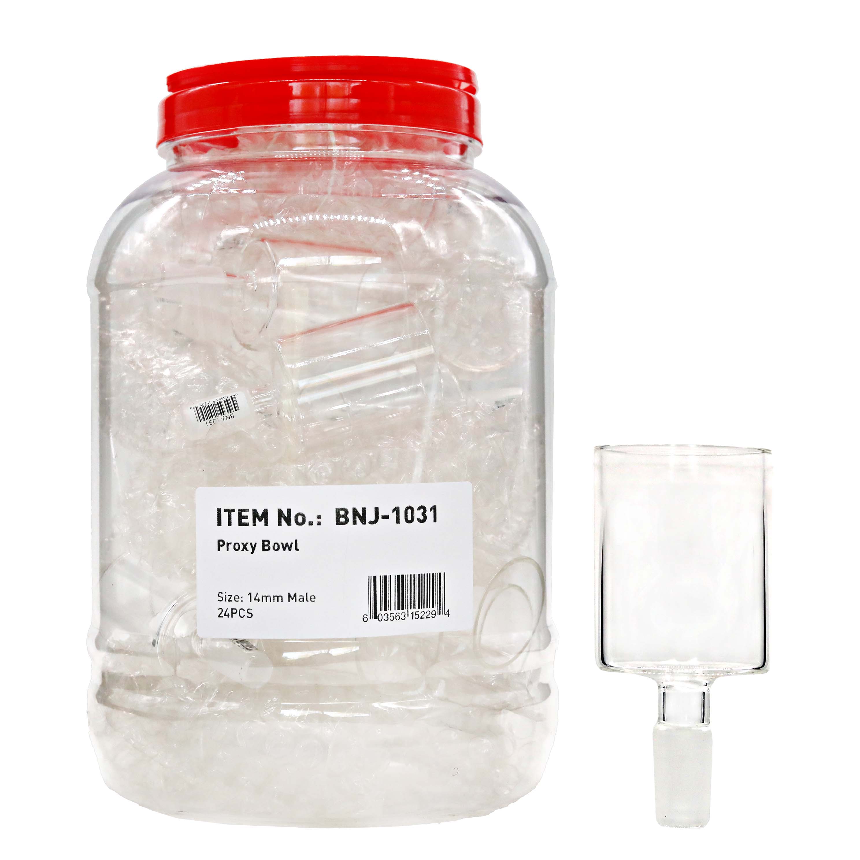Quartz Proxy Bowl (BNJ-1031) | 14mm | Male | 24 Count Display product image