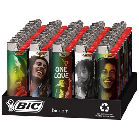 Bic Limited Edition Bob Marley Series Lighters (B4BM) | 50 Count Display product image