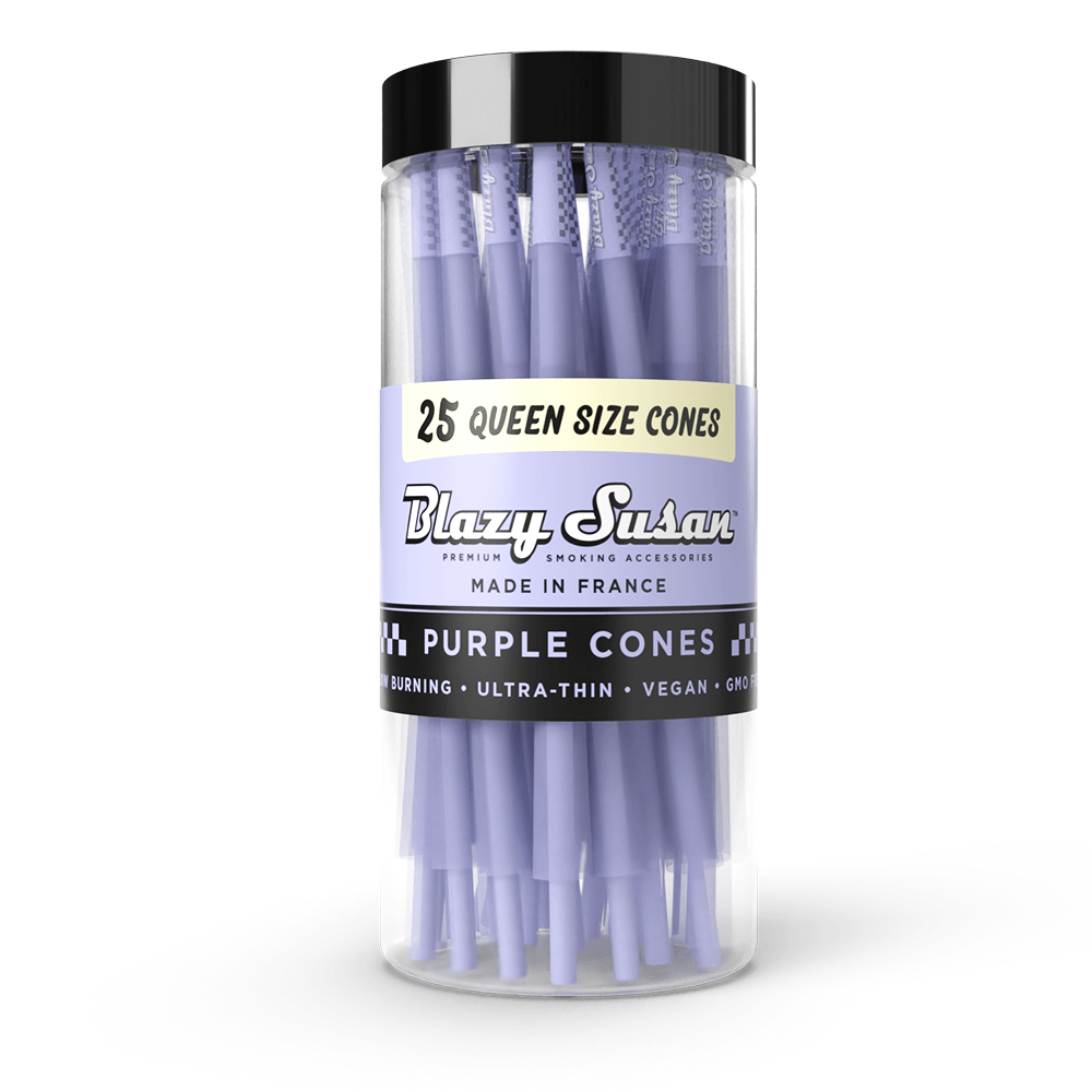 Blazy Susan Cones and Papers | Purple | Queen Size | 25 Count Jar product image