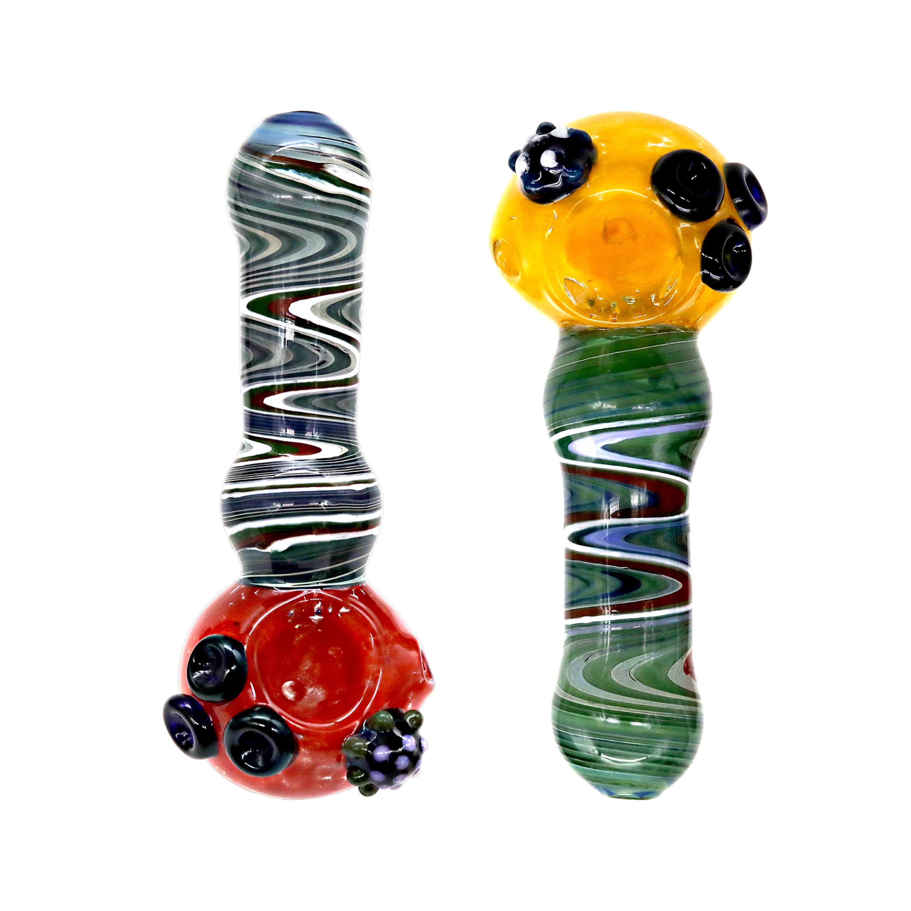Middle Wigwag Heavy Handpipe (BT290) | 6 inch | Assorted Colors product image