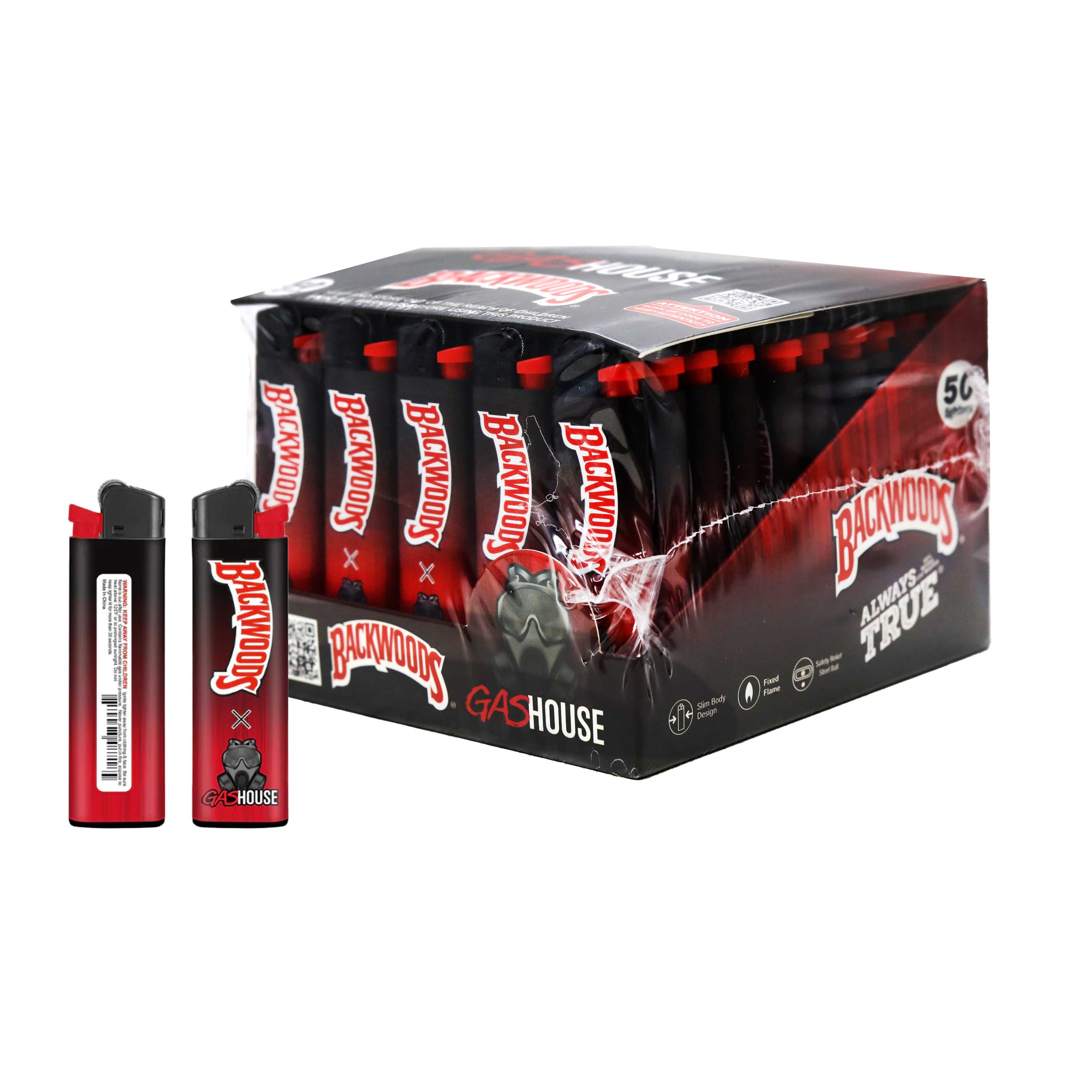 BW* Gas House Lighter | 50 Count Display product image