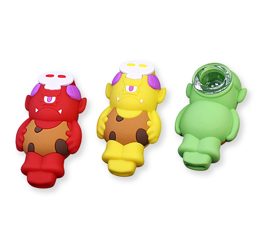 Barbarian Silicone Handpipe (H440) | 3 inches | Assorted Colors - image 1 of 2