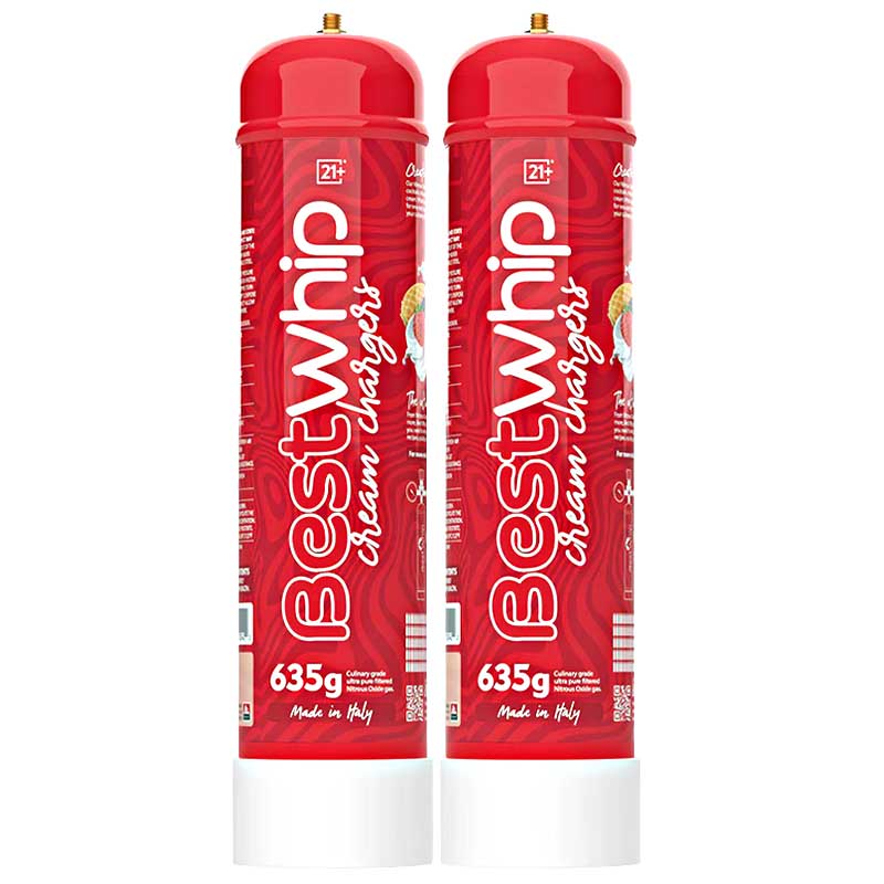 BEST WHIP N2O Cream Chargers | 3.3 Litre | 2 Count Display product image