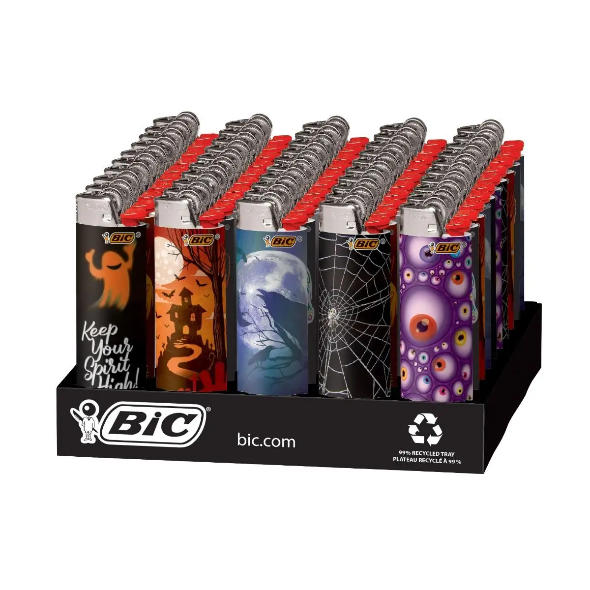 RAW Spooky Series Bic Lighters | 50 Count Display product image