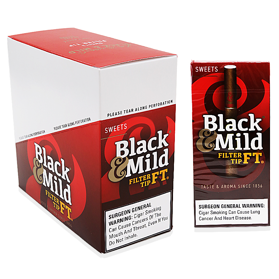 Black & Mild Pack Filter Tip FT | 5 Pack | 10 Count Display | Sweets product image