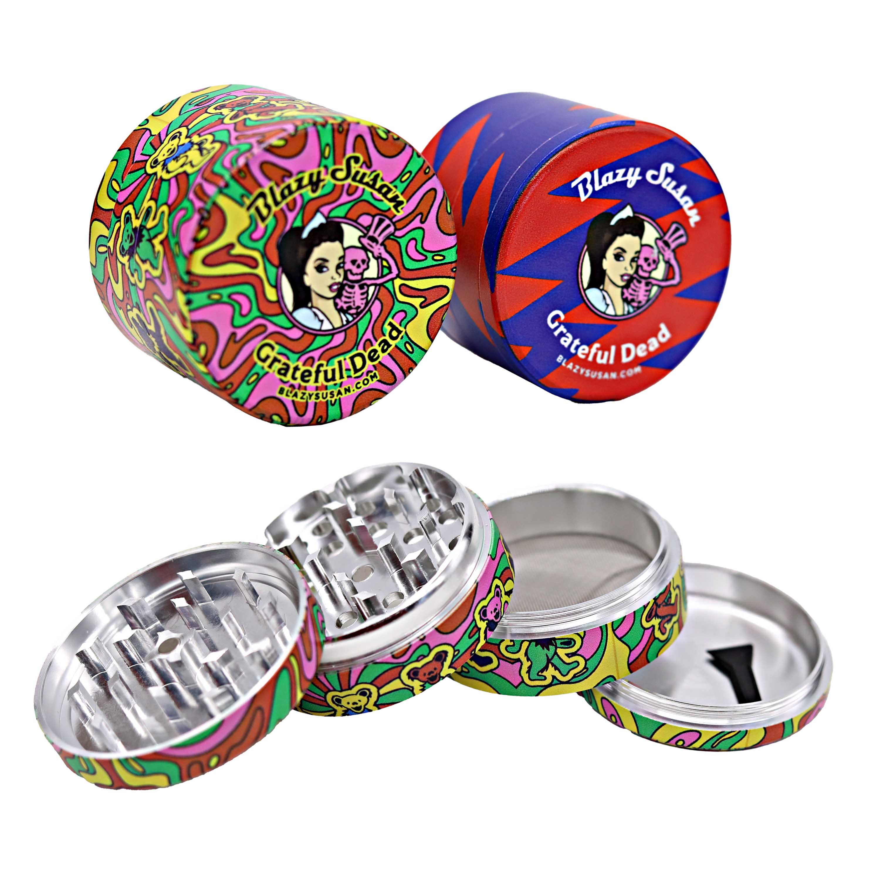 Blazy Susan X Greatful Dead Metal Grinders | 63mm | Assorted Designs product image