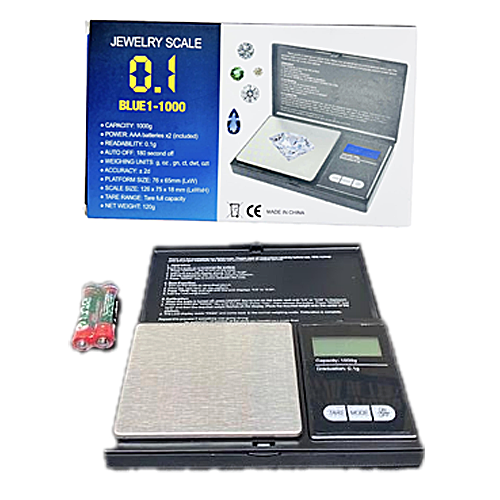 Blue Jewelry Scale (BLUE1-1000) | 1000x0.1g product image