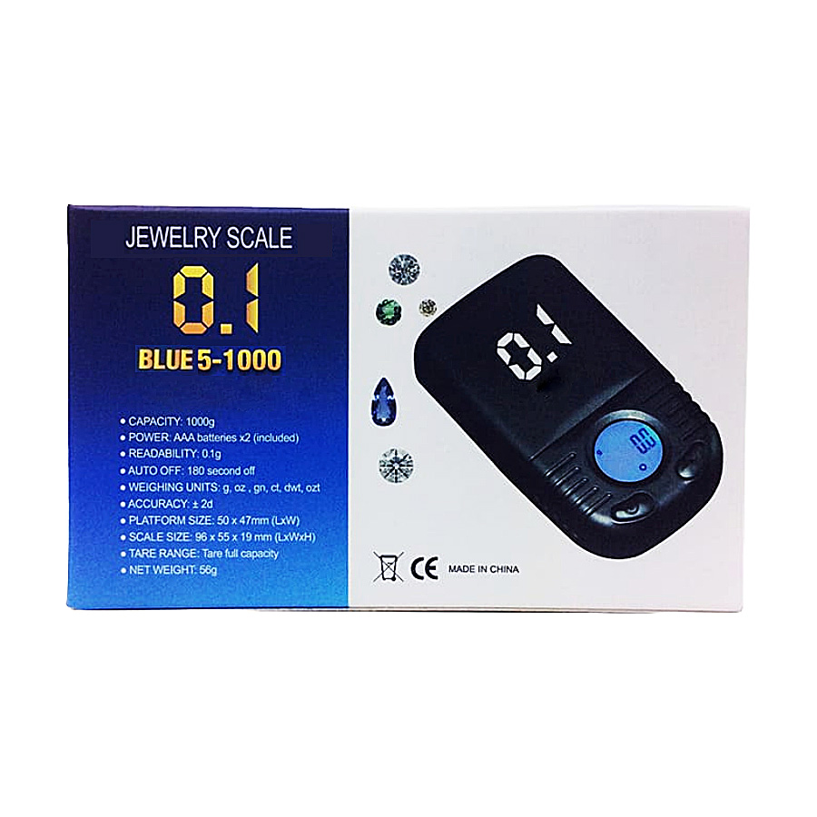 Blue Jewelry Scale (BLUE5-1000) | 1000x0.1g product image