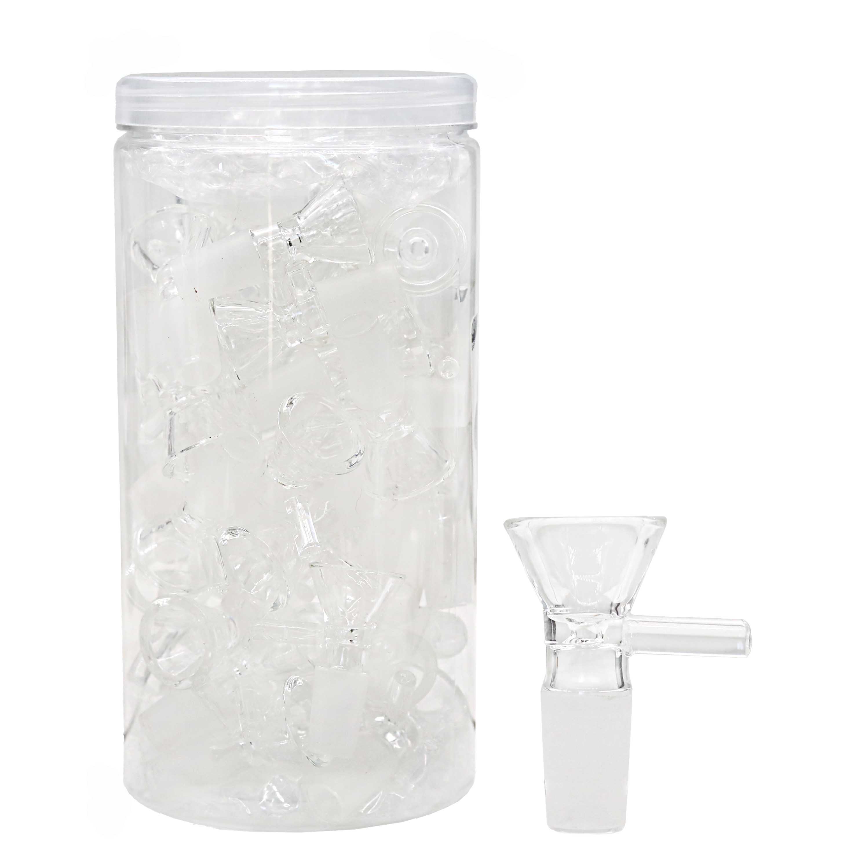 Clear Bowl With Round Handle (CBM-50) | 14mm | Male | 50 Count Display product image