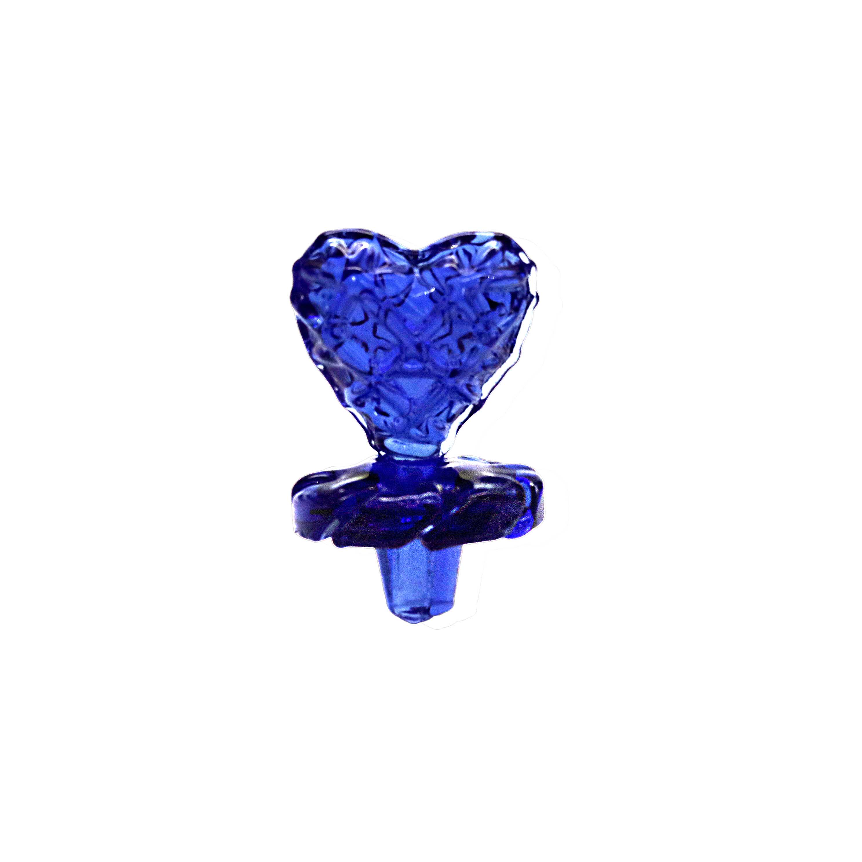 Heart Glass Carb Cap (CCG-020) | Assorted Colors product image