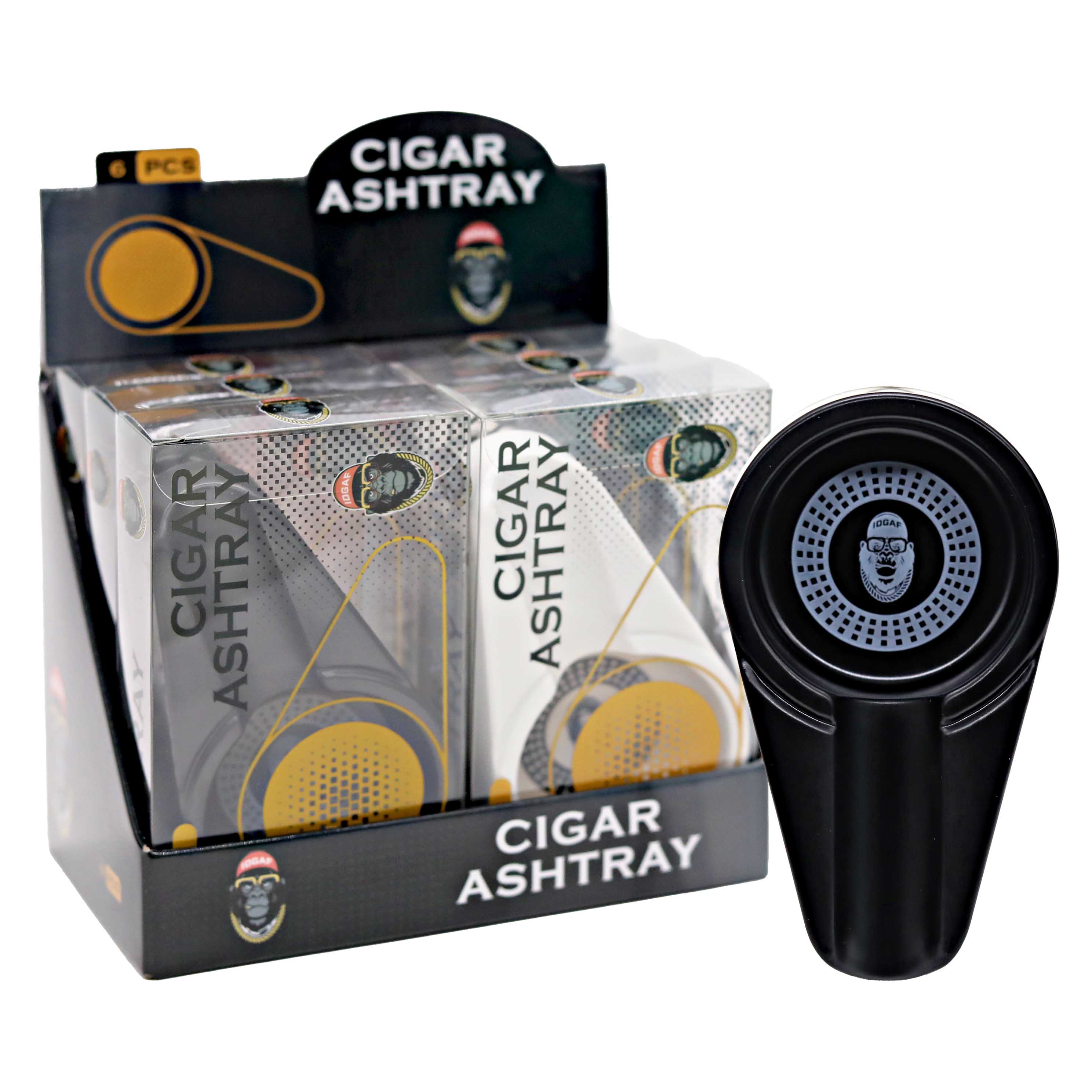 Melamine Cigar Ashtray (CGR-100/200) | 6 Count Display | Assorted Colors - image 2 of 2
