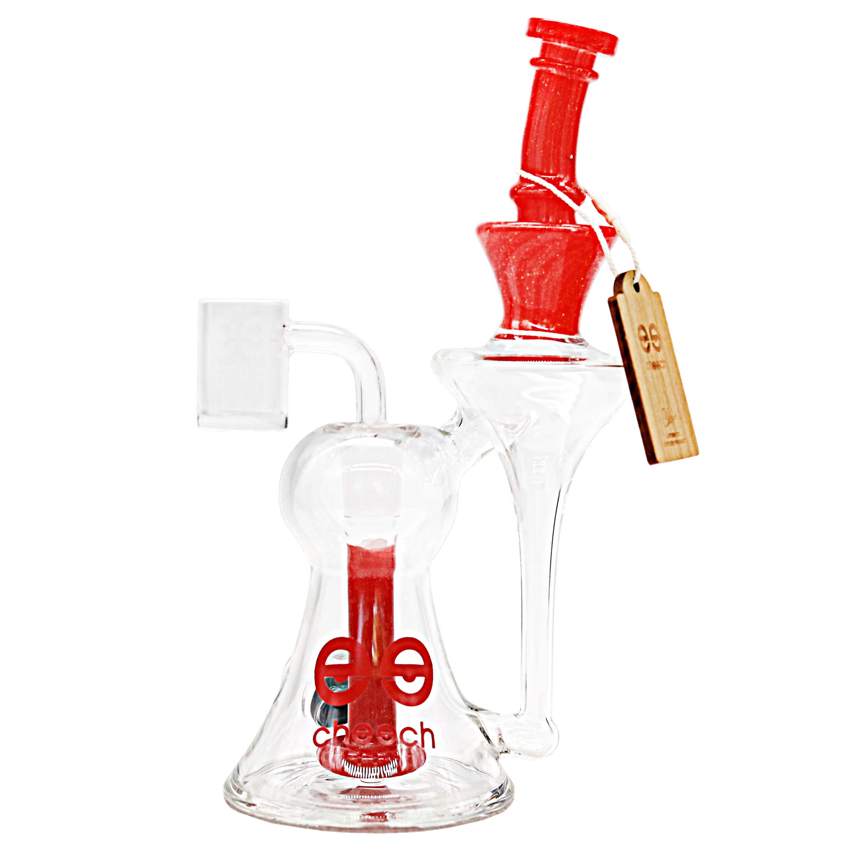 Cheech Sparkly Perc Hour Glass Shaped Waterpipe (CH-202) |10 inch | Assorted Colors - image 2 of 2